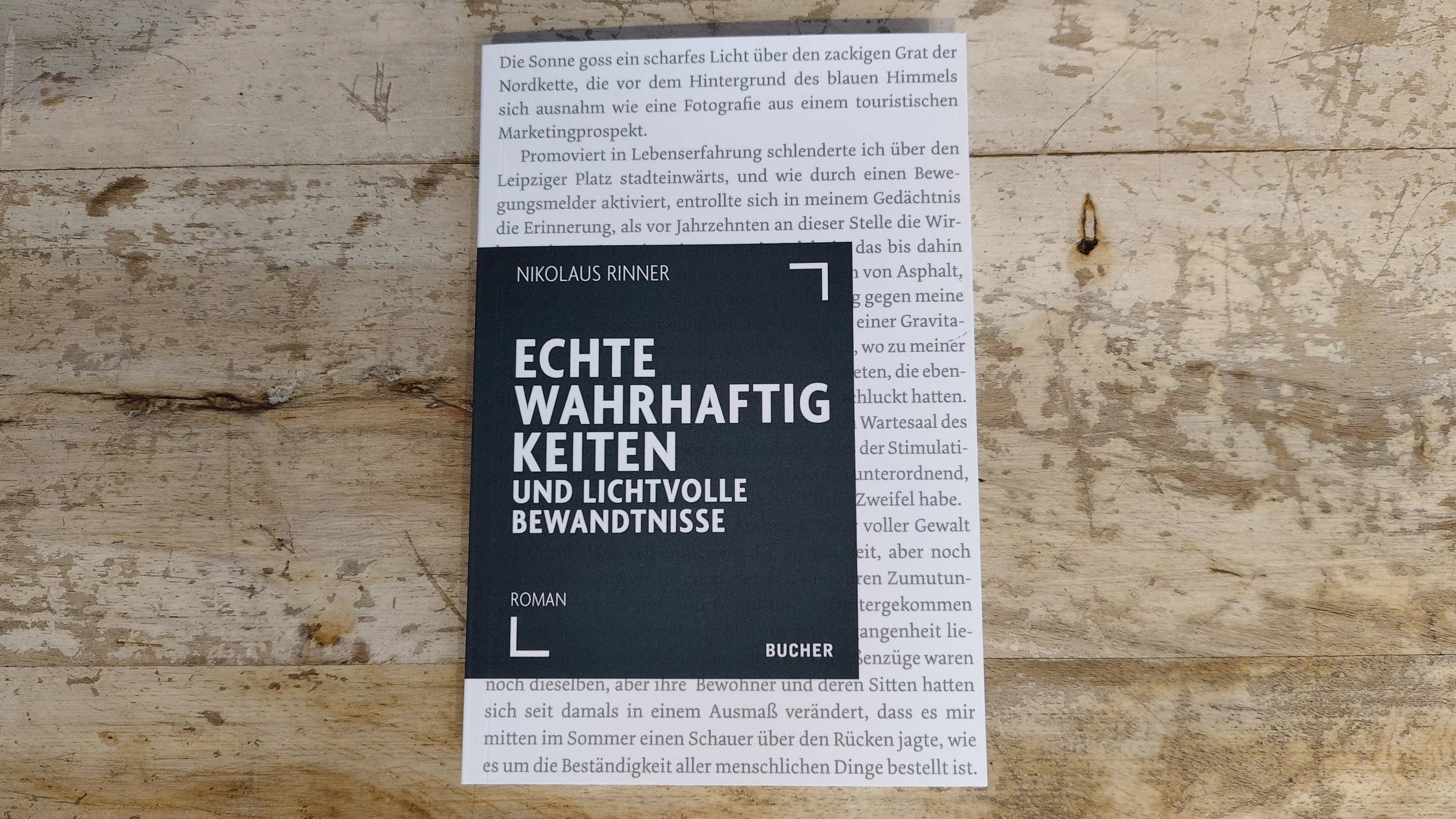 Nikolaus Rinner - Echte Wahrhaftigkeiten und lichtvolle Bewandtnisse