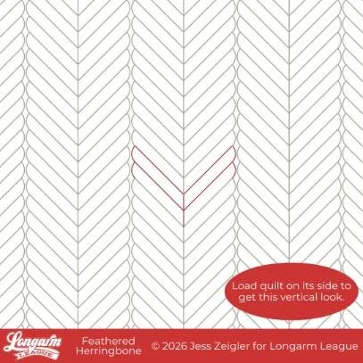 Feathered Herringbone. ($)