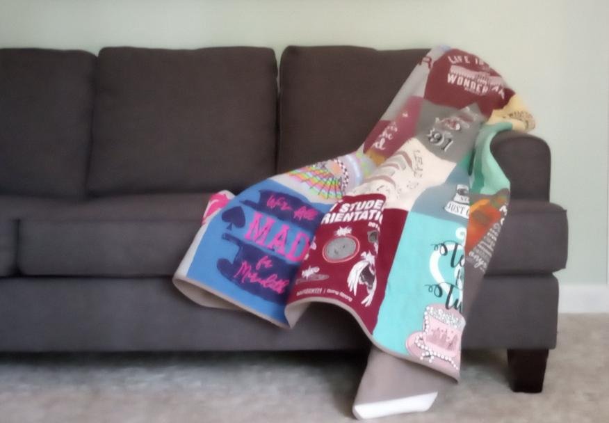 2024.05 Meredith College graduation t-shirt quilt made Raleigh Wendell Flower Power 03.jpg