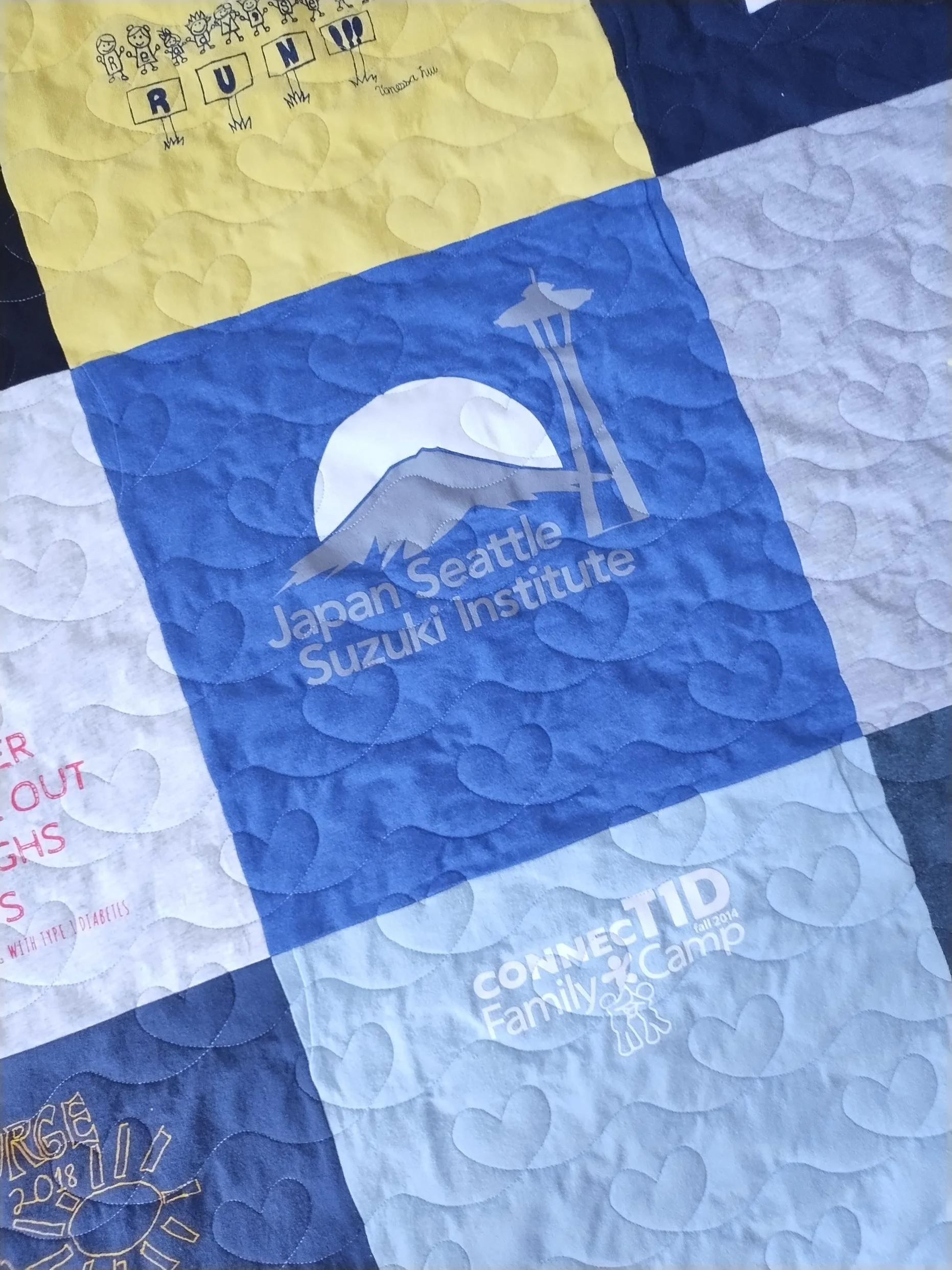 Yellow Binding T-shirt-quilt Scribble-hearts-panto 11.jpg