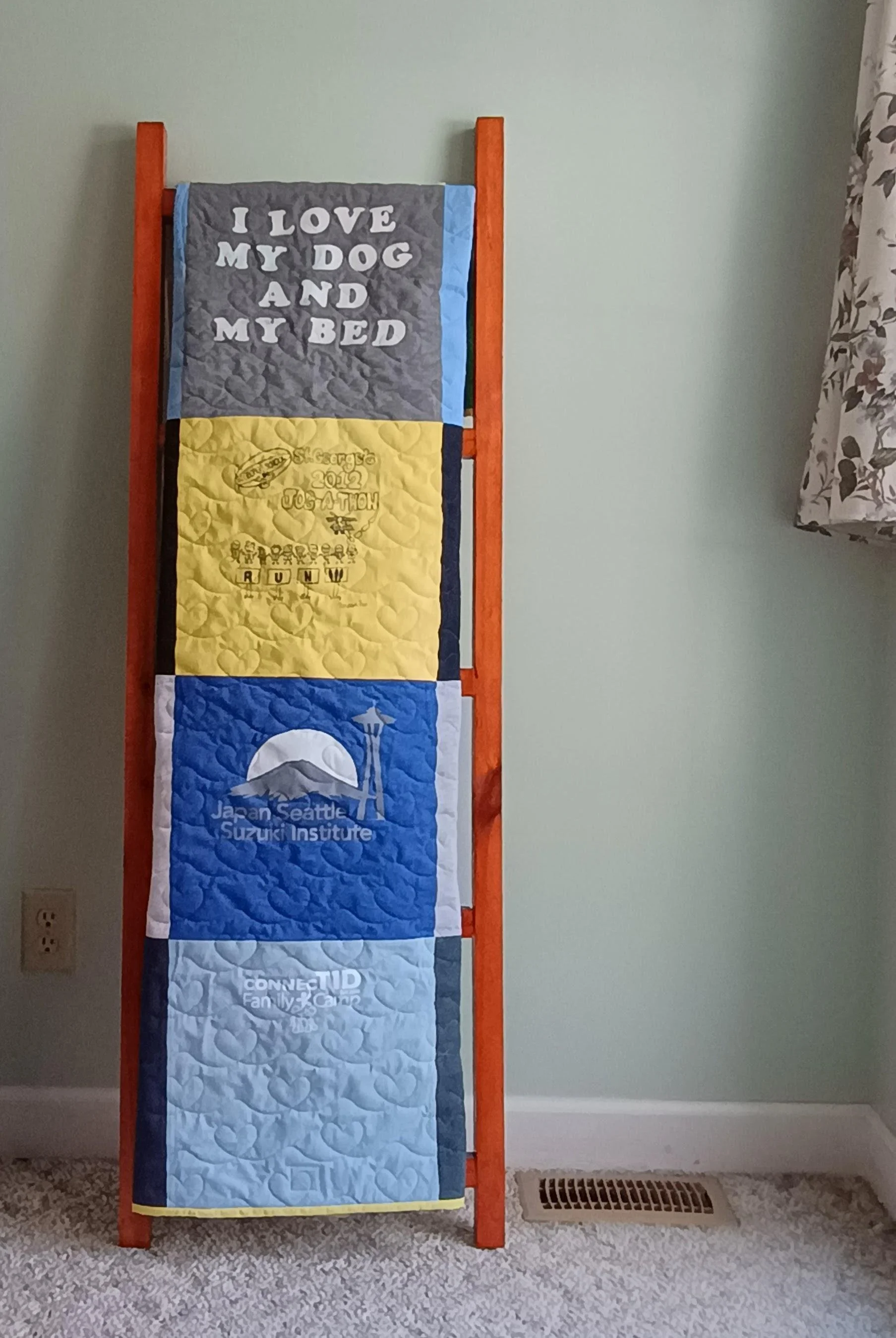 Yellow Binding T-shirt-quilt Scribble-hearts-panto 03.jpg