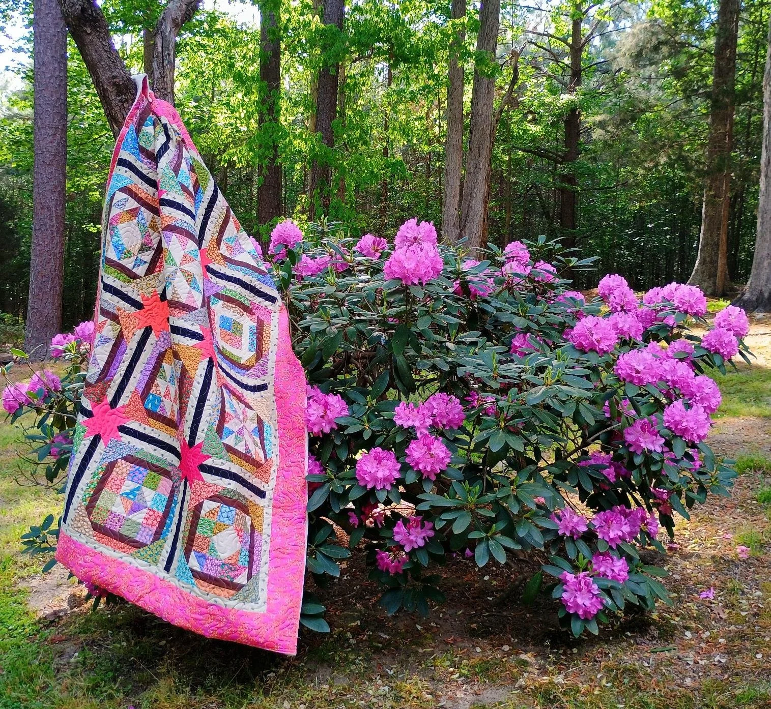 Colorful Sampler Quilt 