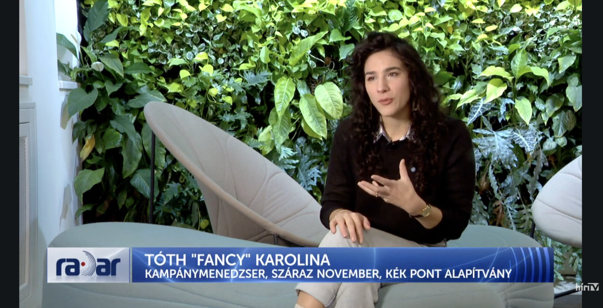 Explaining the Sober November campaign on national television