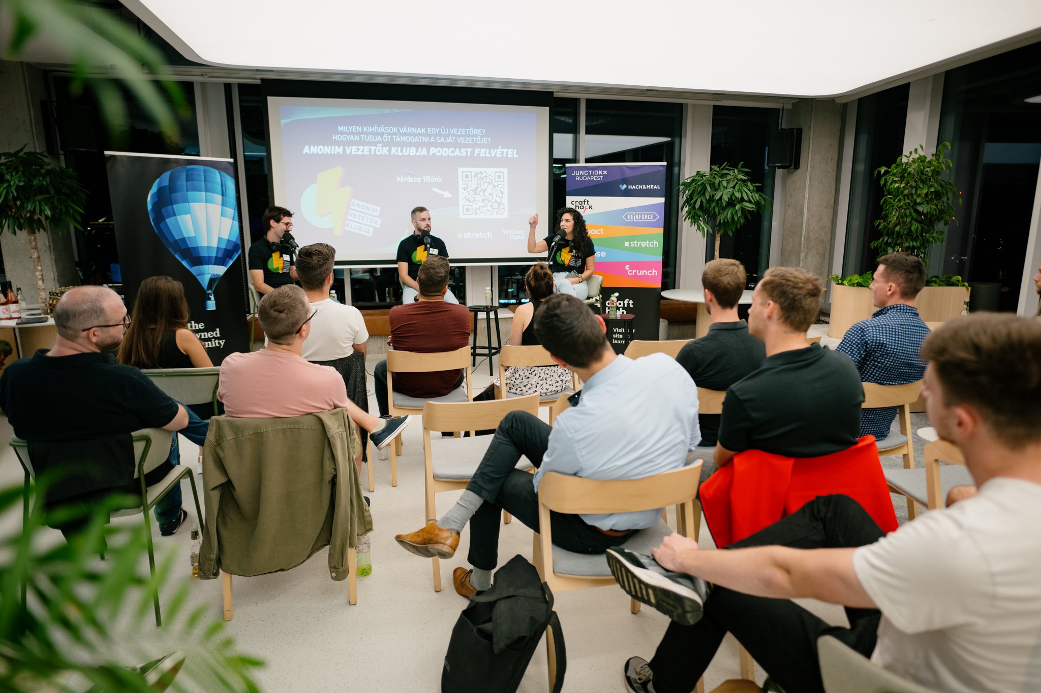 Recording a Leadership Anonymous (AVK Podcast) live at the McKinsey office