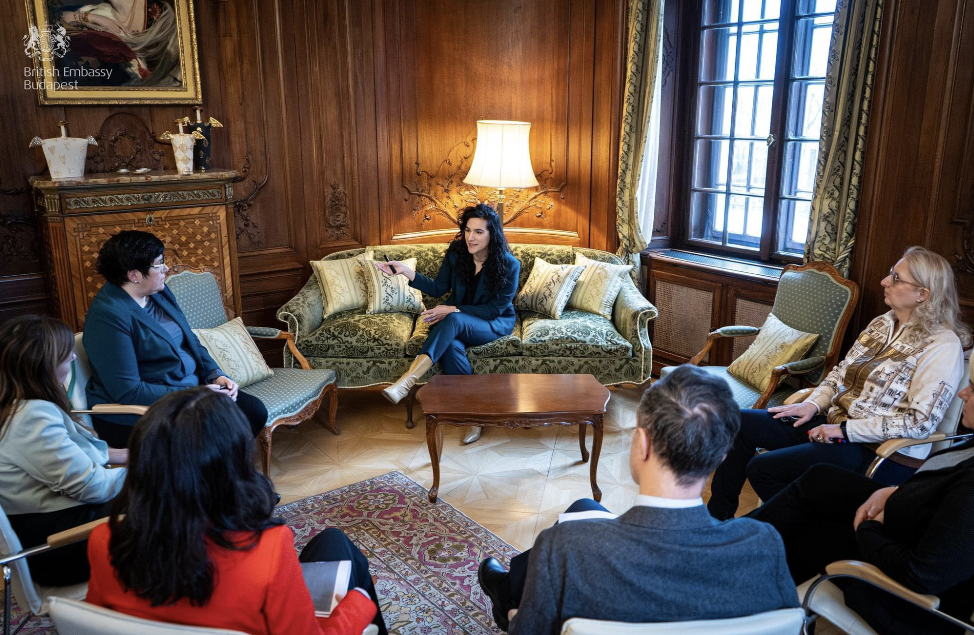 Presenting about the Sober November campaign at the British Embassy in Budapest