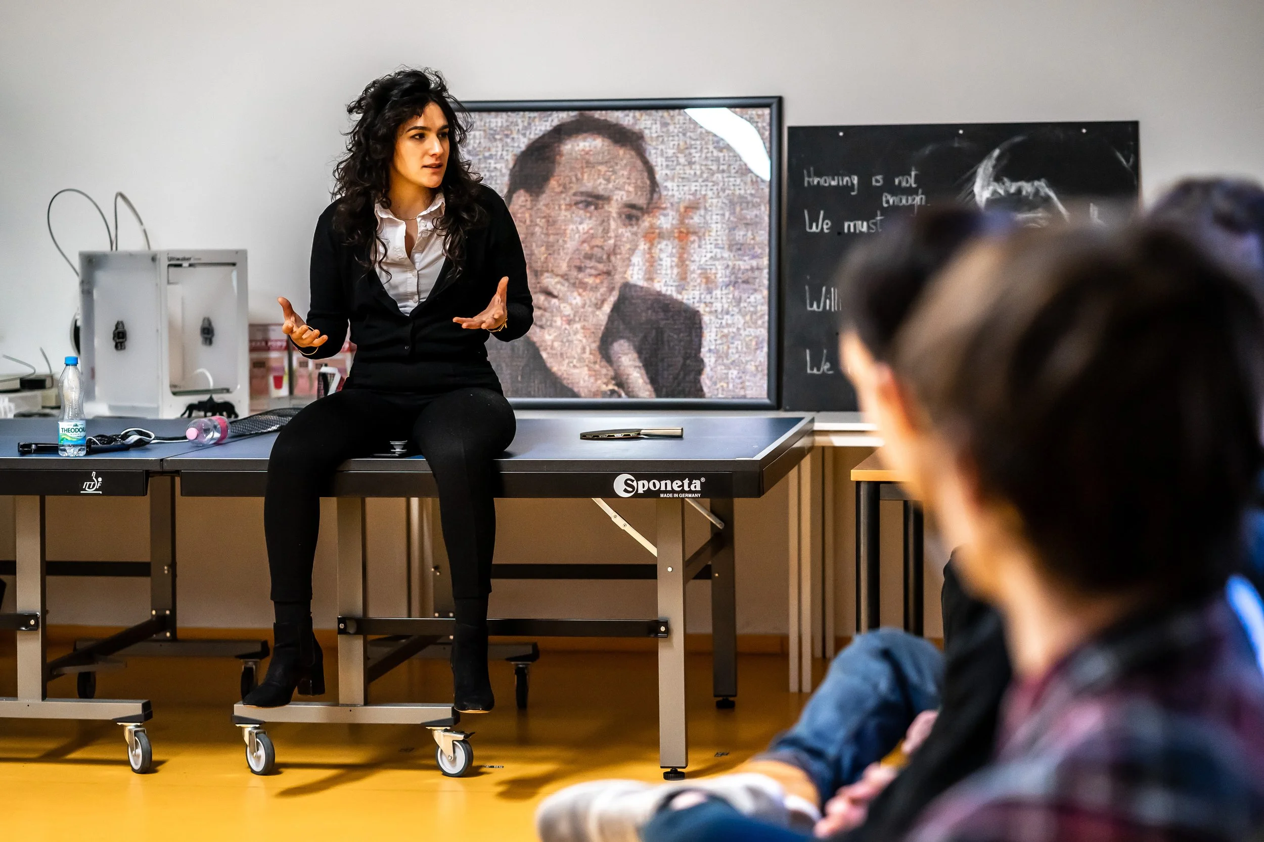 Talking to talented high school students from Engame Academy