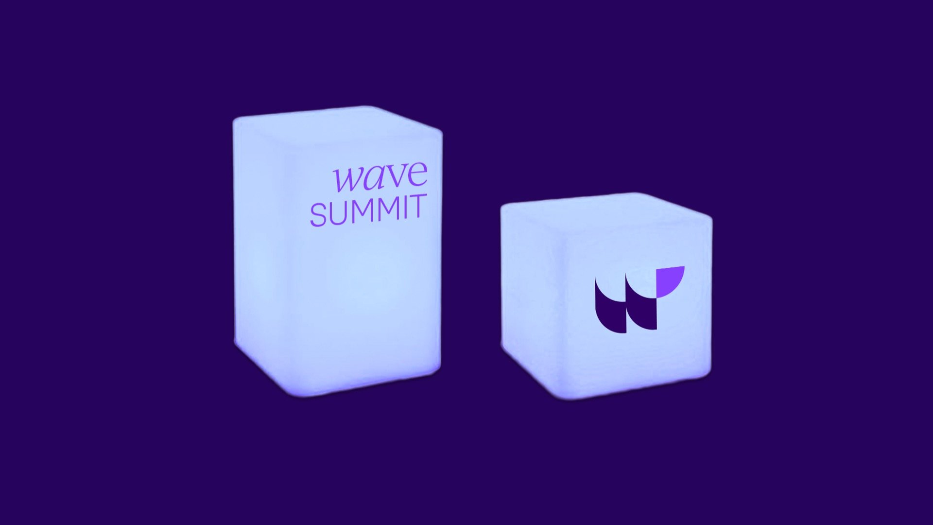 Table lamps for wave summit
