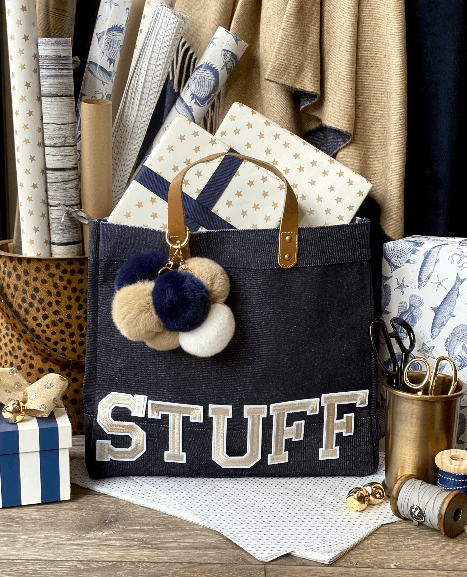 THE CLASSIC DENIM TOTE BAG — ONLY BLUE LIVING