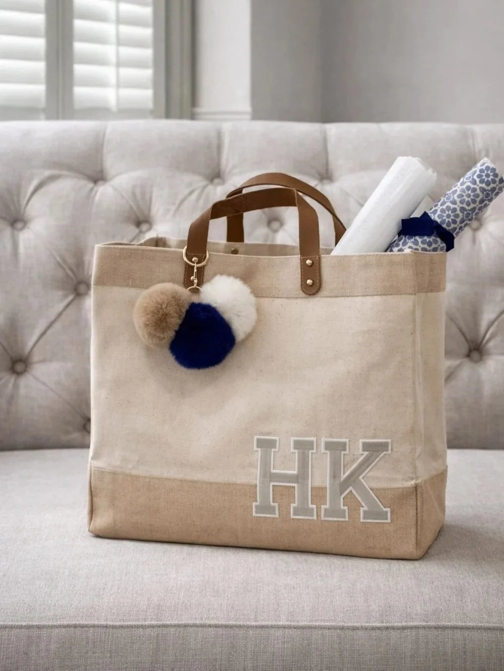 Borsa In Tela Di Cotone Beige Con Stamppa Capsule Rosse E Blu | Anima Red Blue Pill, Shopper Ecologica E Biodegradabile - 2