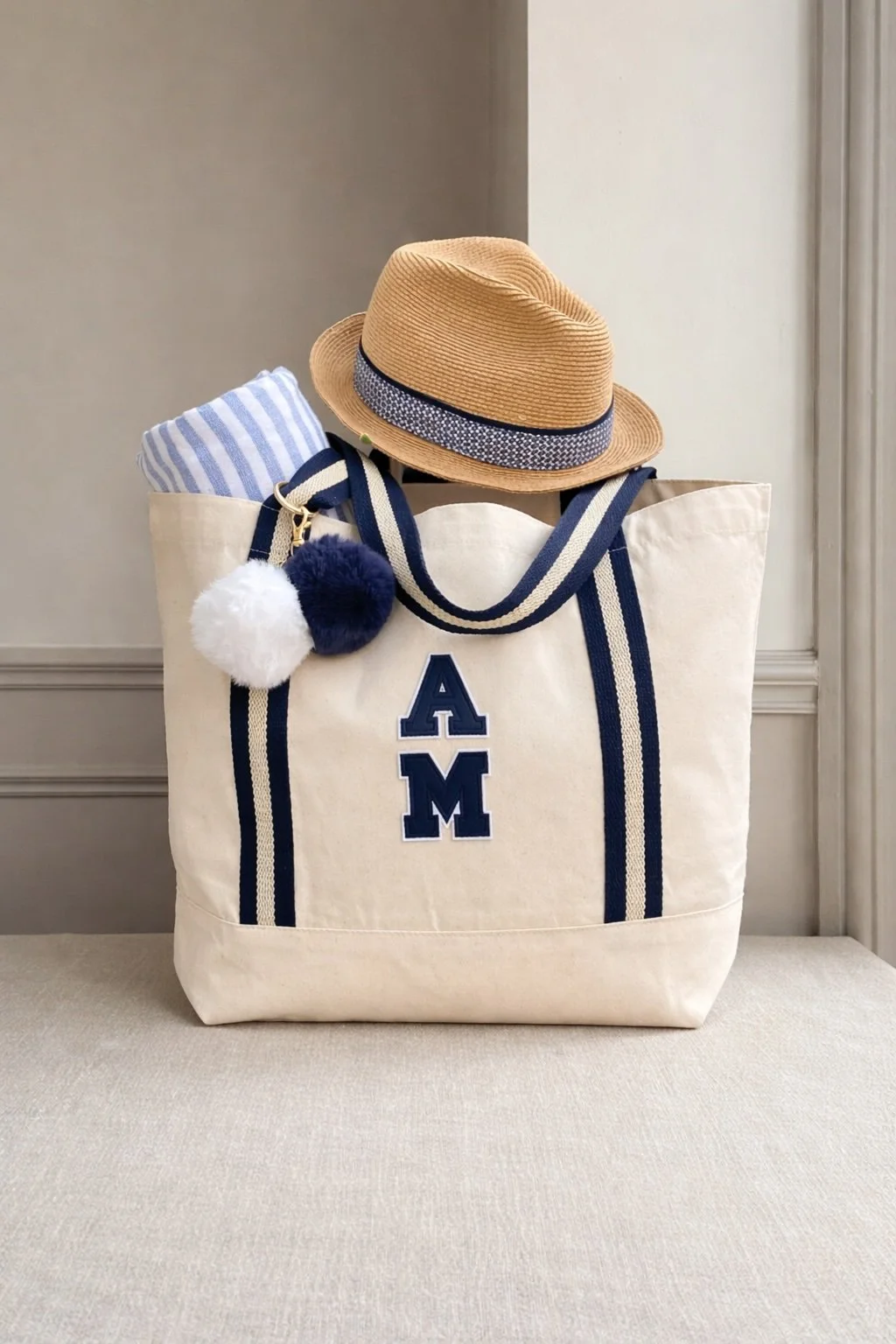 Nautical tote with stylish accessories.jpg