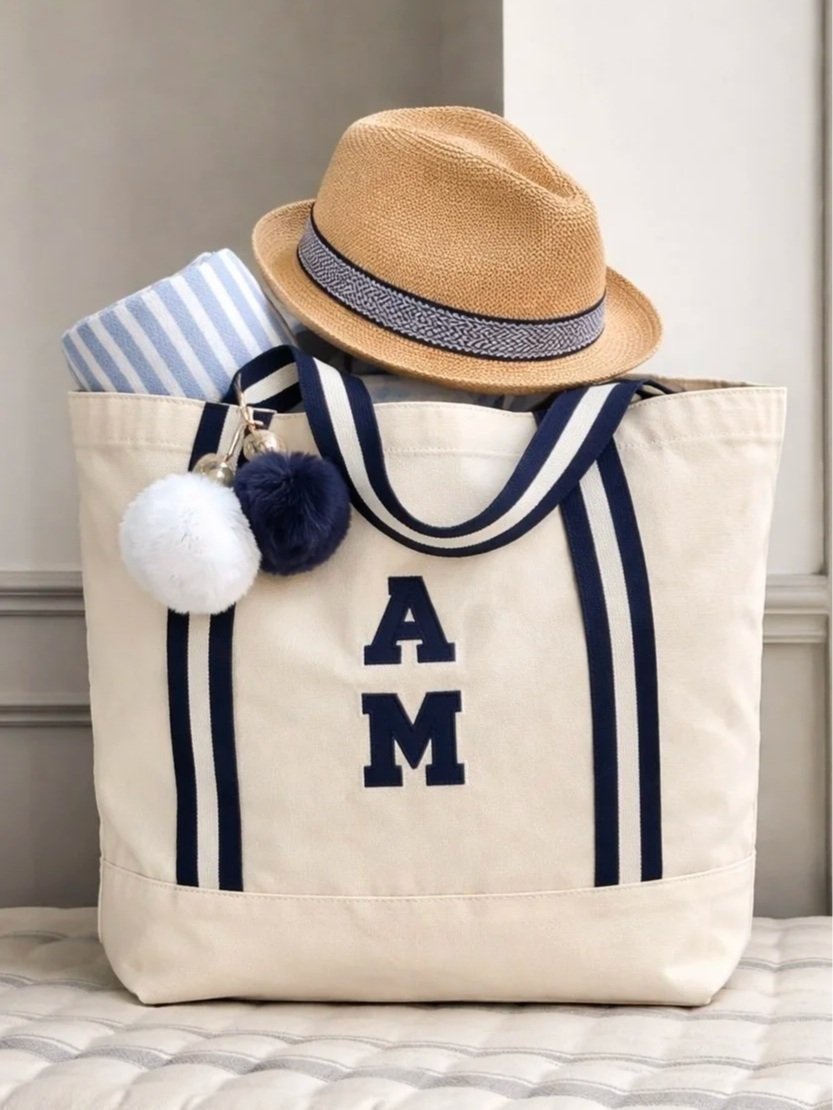 THE NAVY CLASSIC COTTON TOTE BAG