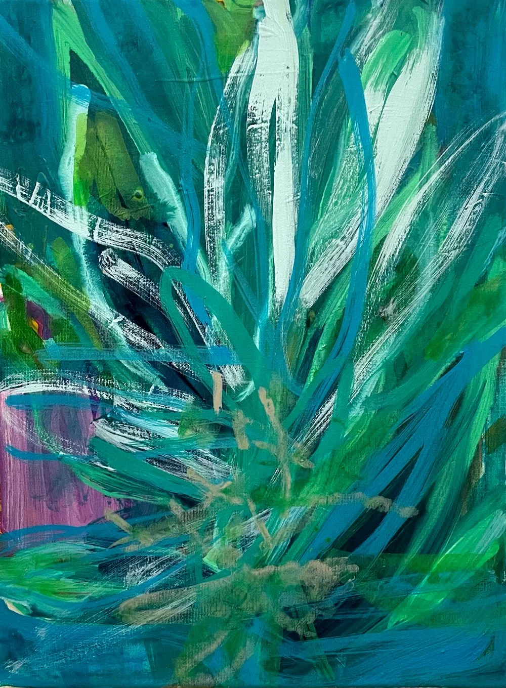 Blüten_4 · 2022 · Acryl/Leinwand · 30 x 40 cm