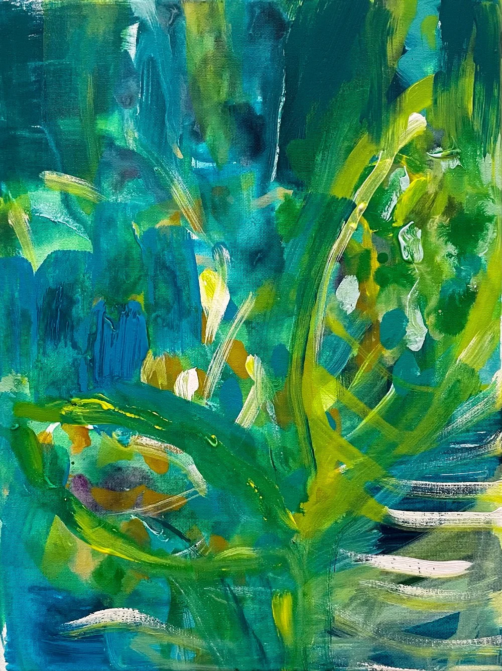 Blüten_5 · 2022 · Acryl/Leinwand · 30 x 40 cm