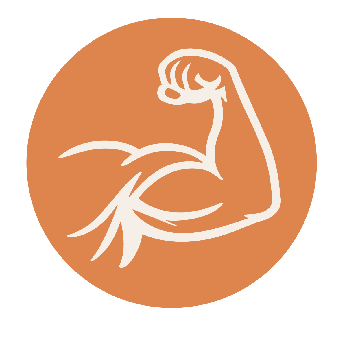 Arm muscle icon to highlight high protein