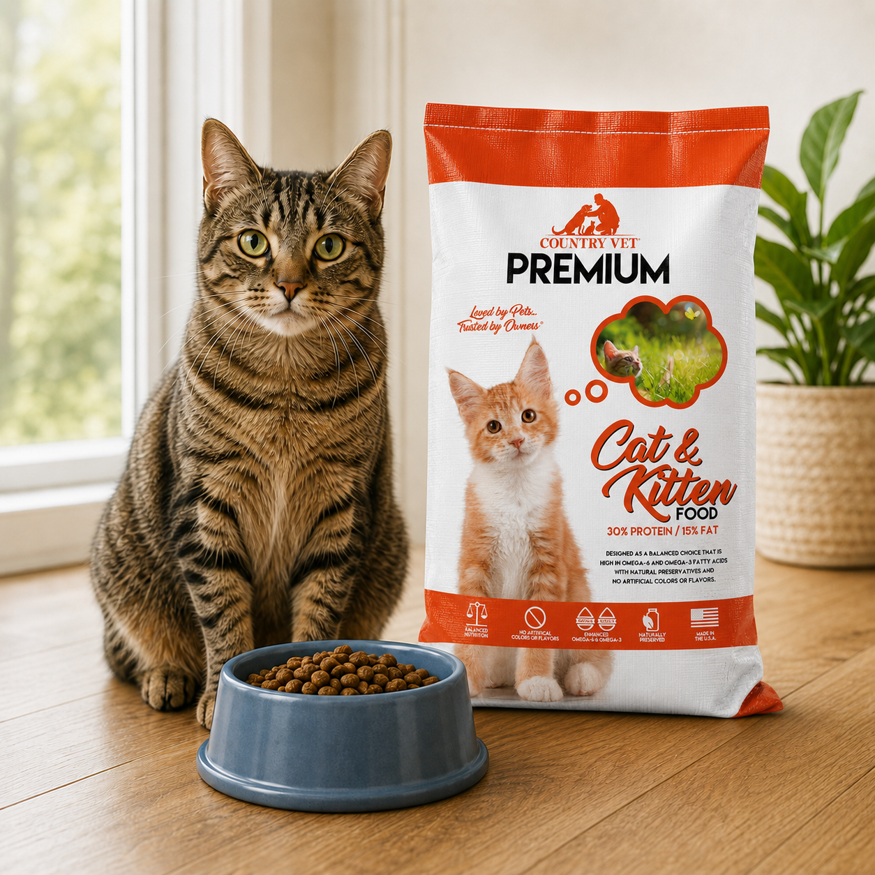 Cat and Food