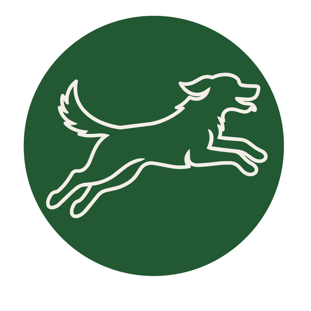 Icon of dog jumping