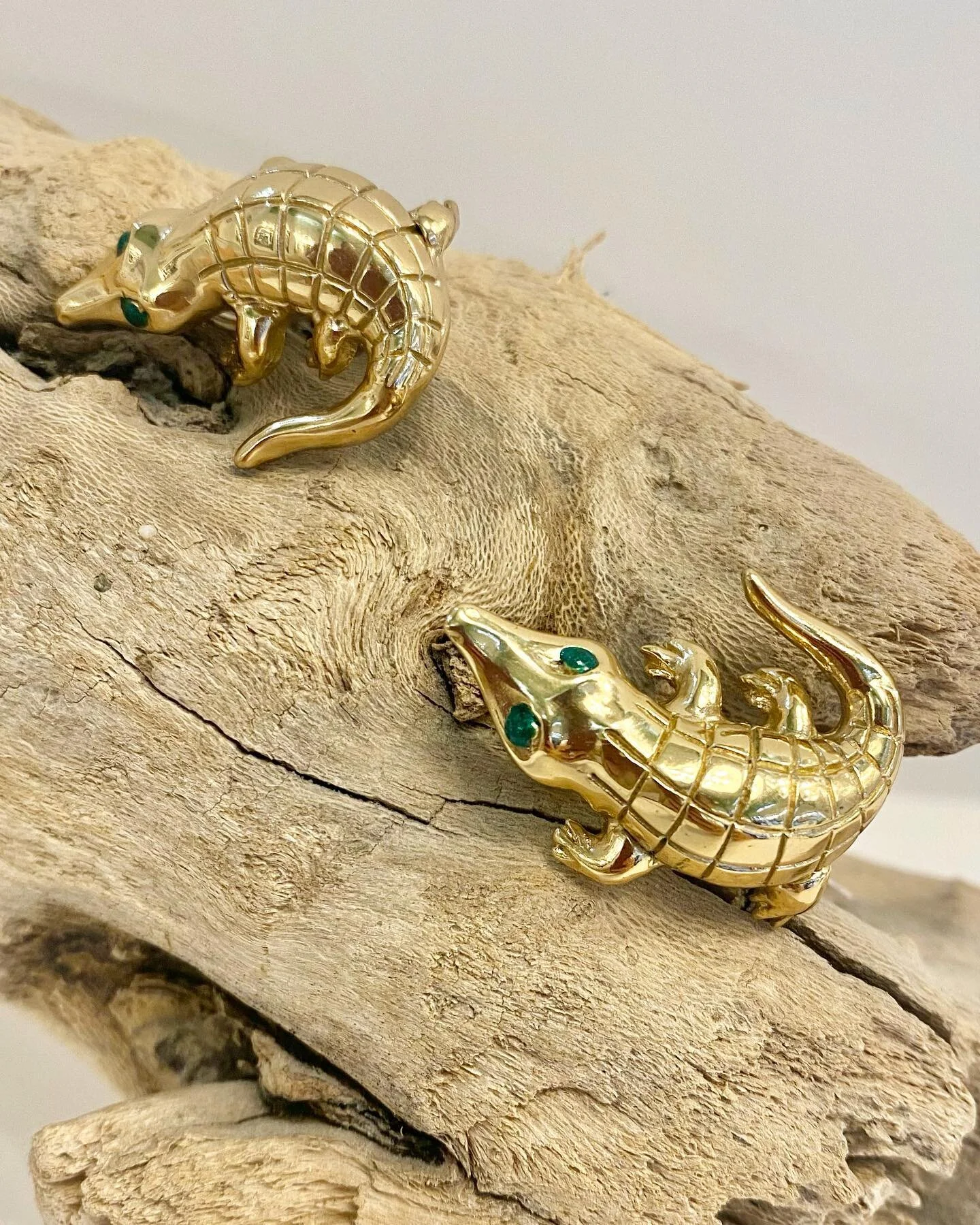 E&rsquo; il momento dei coccodrilli portafortuna, da guardia o da passeggio: preziosissimi, sinuosi, spiritosi, aggressivi e irresistibili. 
-
-
-
In foto: orecchini di @bernarddelettrezofficial in bronzo@placcati oro giallo

📍Via Solferino 12 Milan