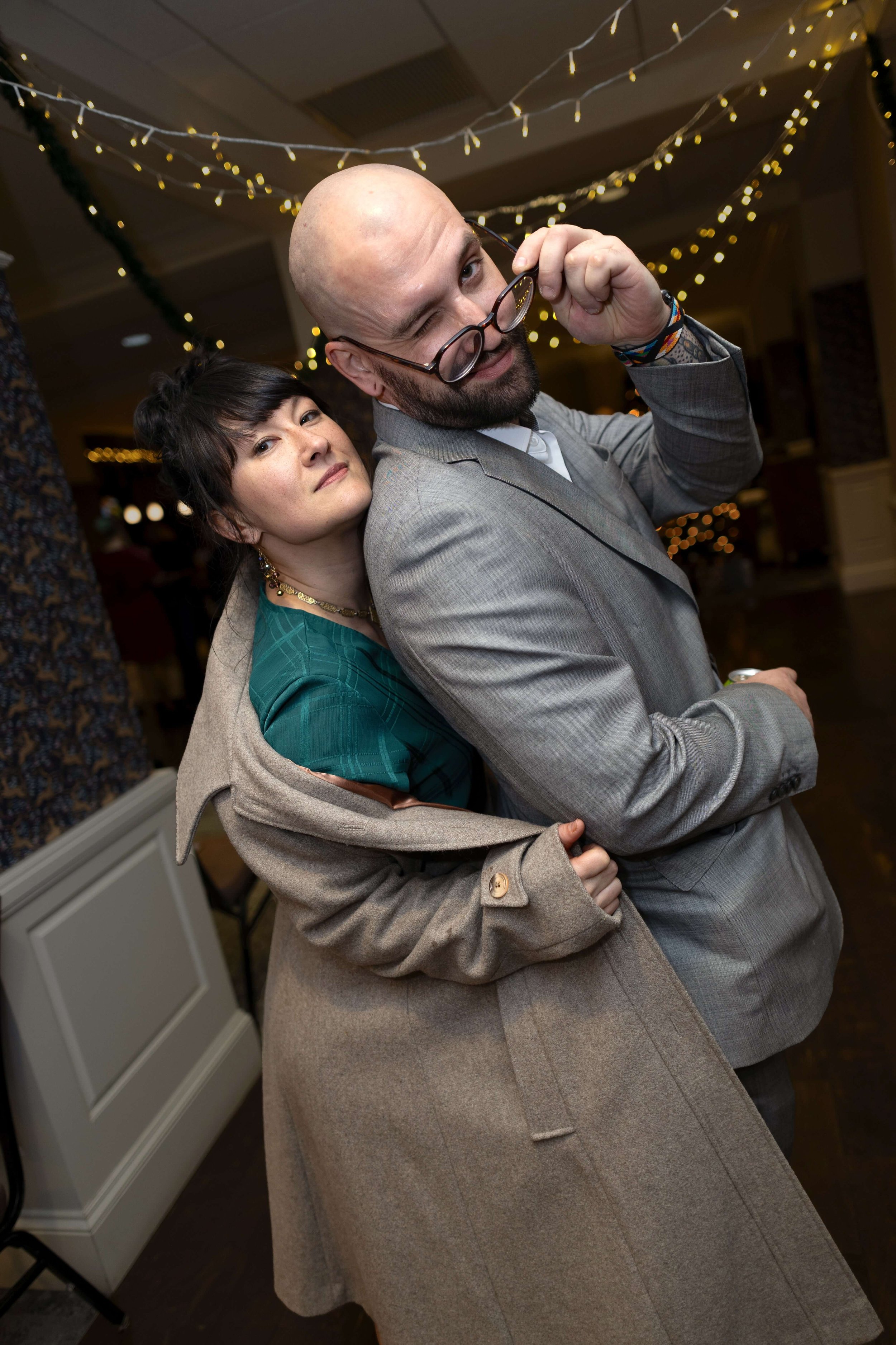 Guests dancing at wedding