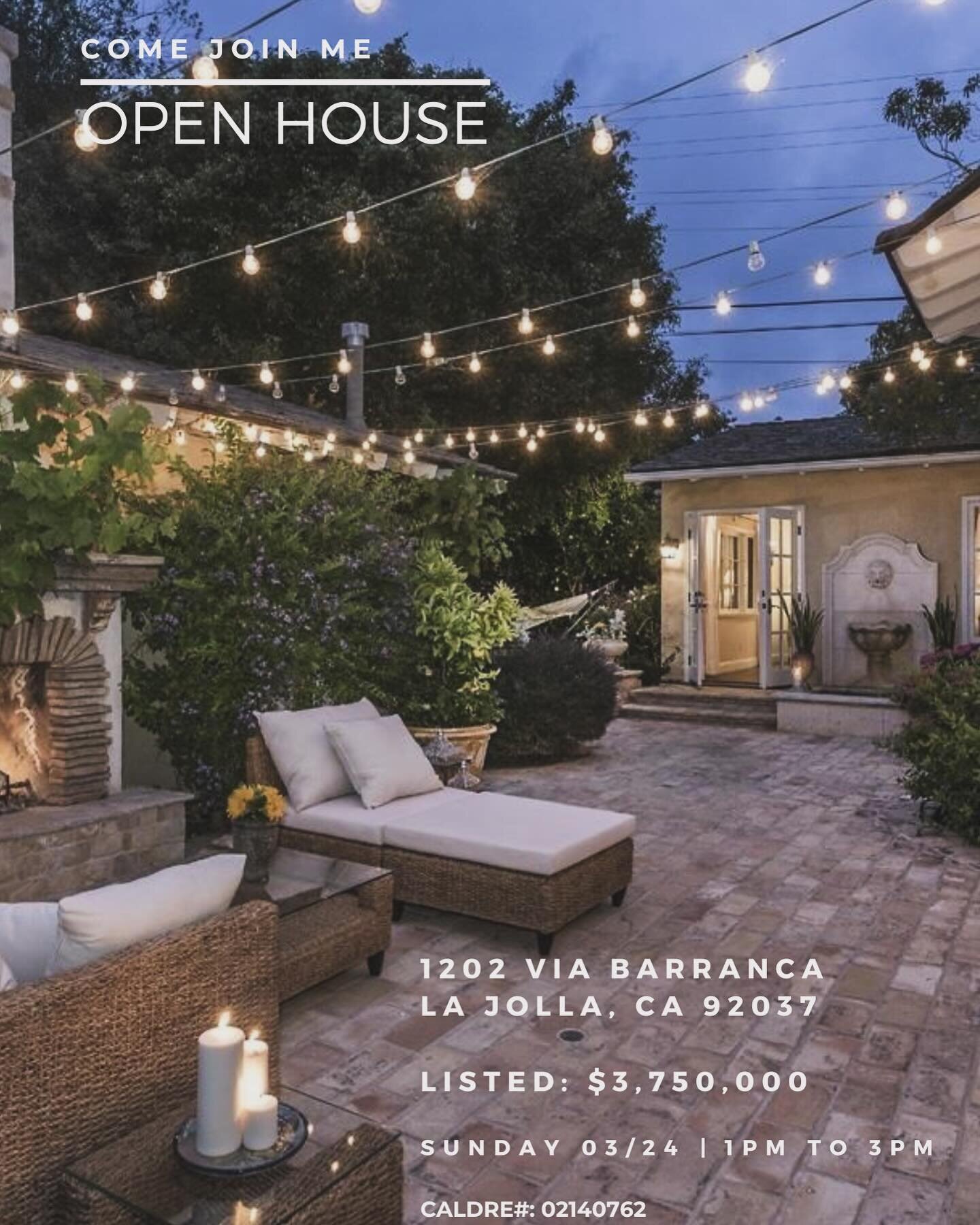 Exceptional craftsmanship and high end materials throughout this 4 bedroom, 3 bath single level home on a corner lot in the Muirlands Village neighborhood of La Jolla. DM with any questions and as always join me on Sunday if you&rsquo;re interested. 