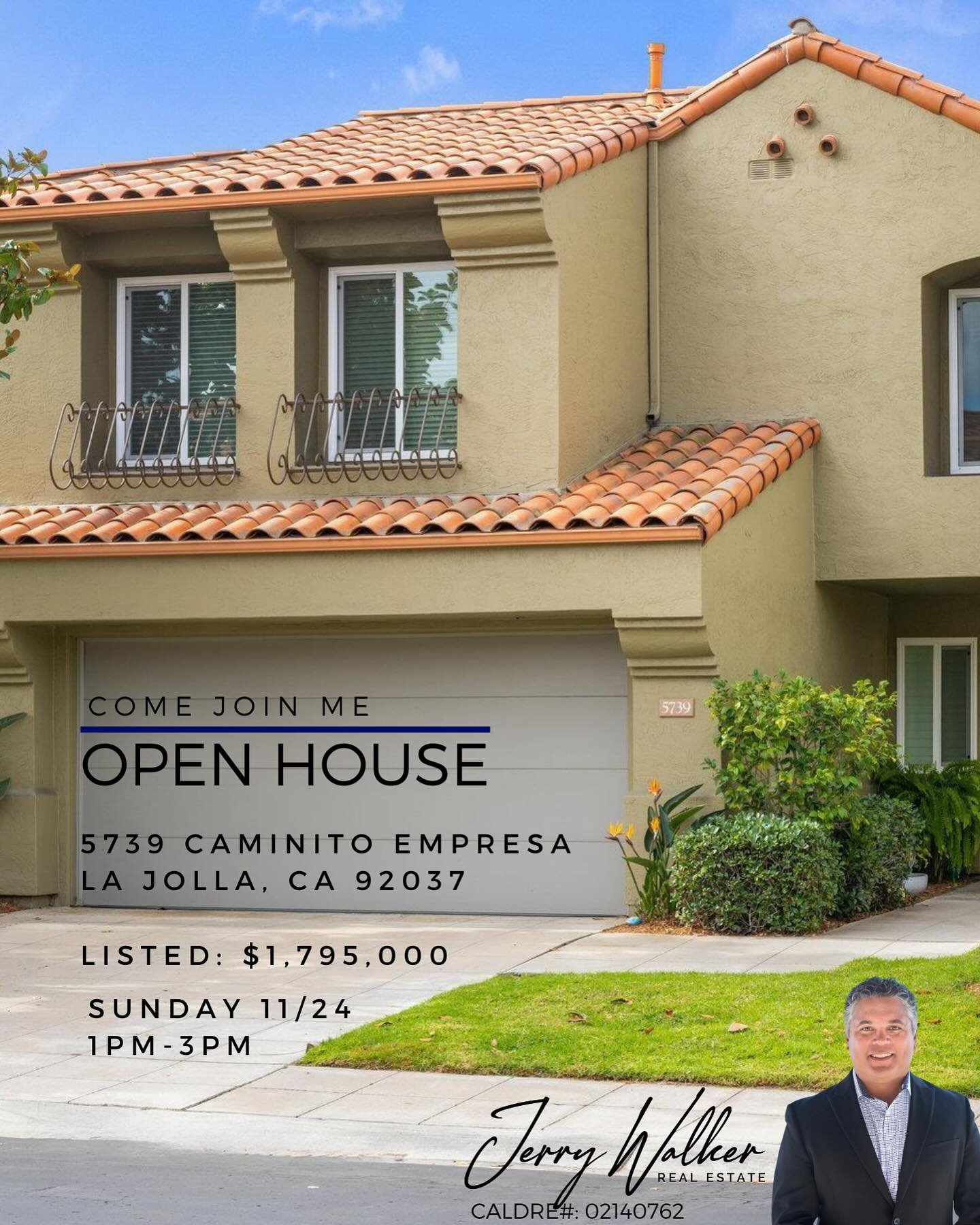 The gated community of Ventana has value for days in the La Jolla Alta neighborhood. Come by and I&rsquo;ll walk you through all the things this property has to offer. ✌🏽❤️

When : Sunday 11/24
Time : 1pm-3pm
Where: 5739 Caminito Empresa, La Jolla, 