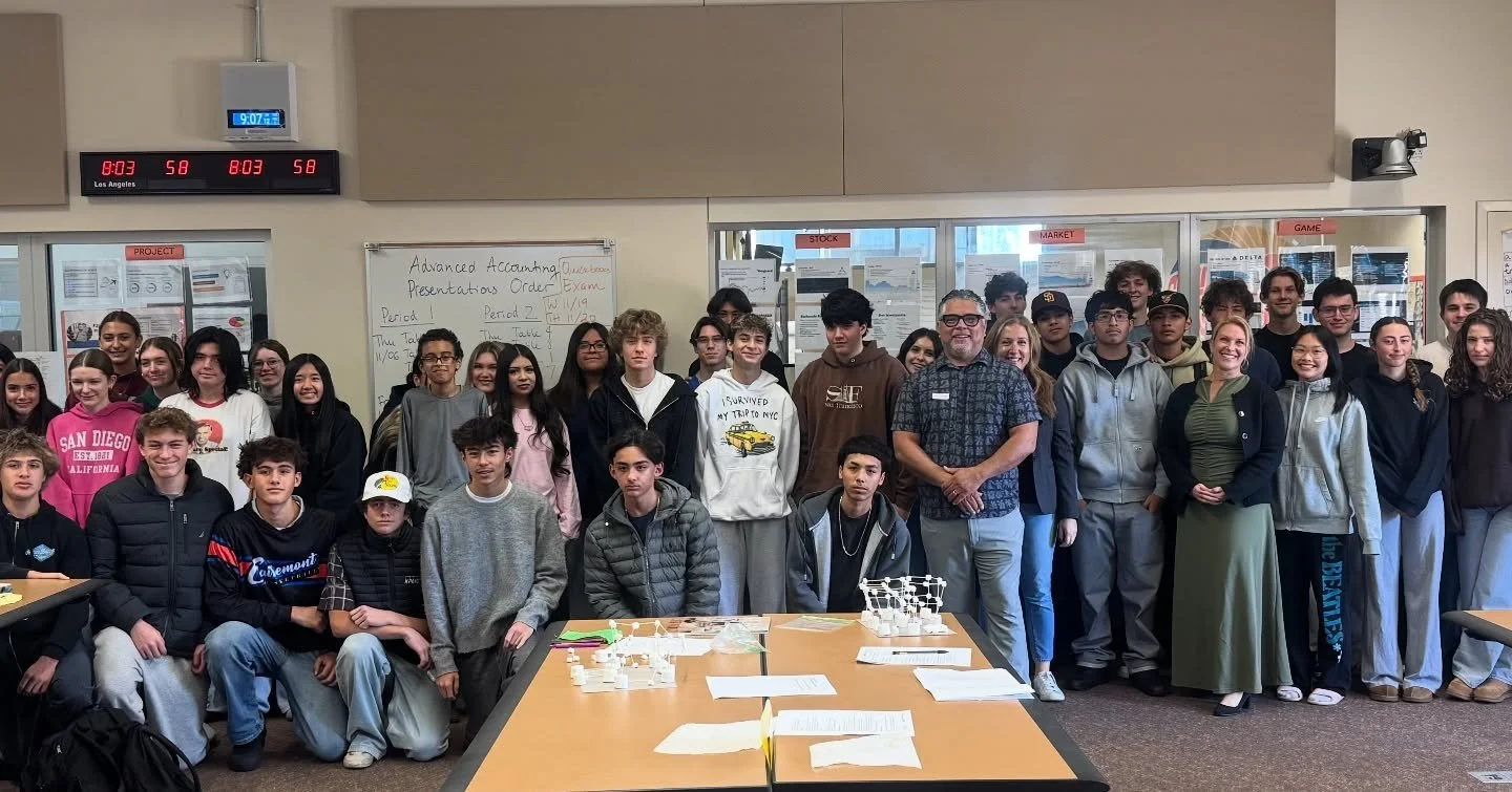 Another great group of students as we kicked off the Clairemont High Schools&rsquo; Academy of Business, Real Estate project. Students learn various market conditions that impact property value, the home ownership/selling process, reasons why hiring 