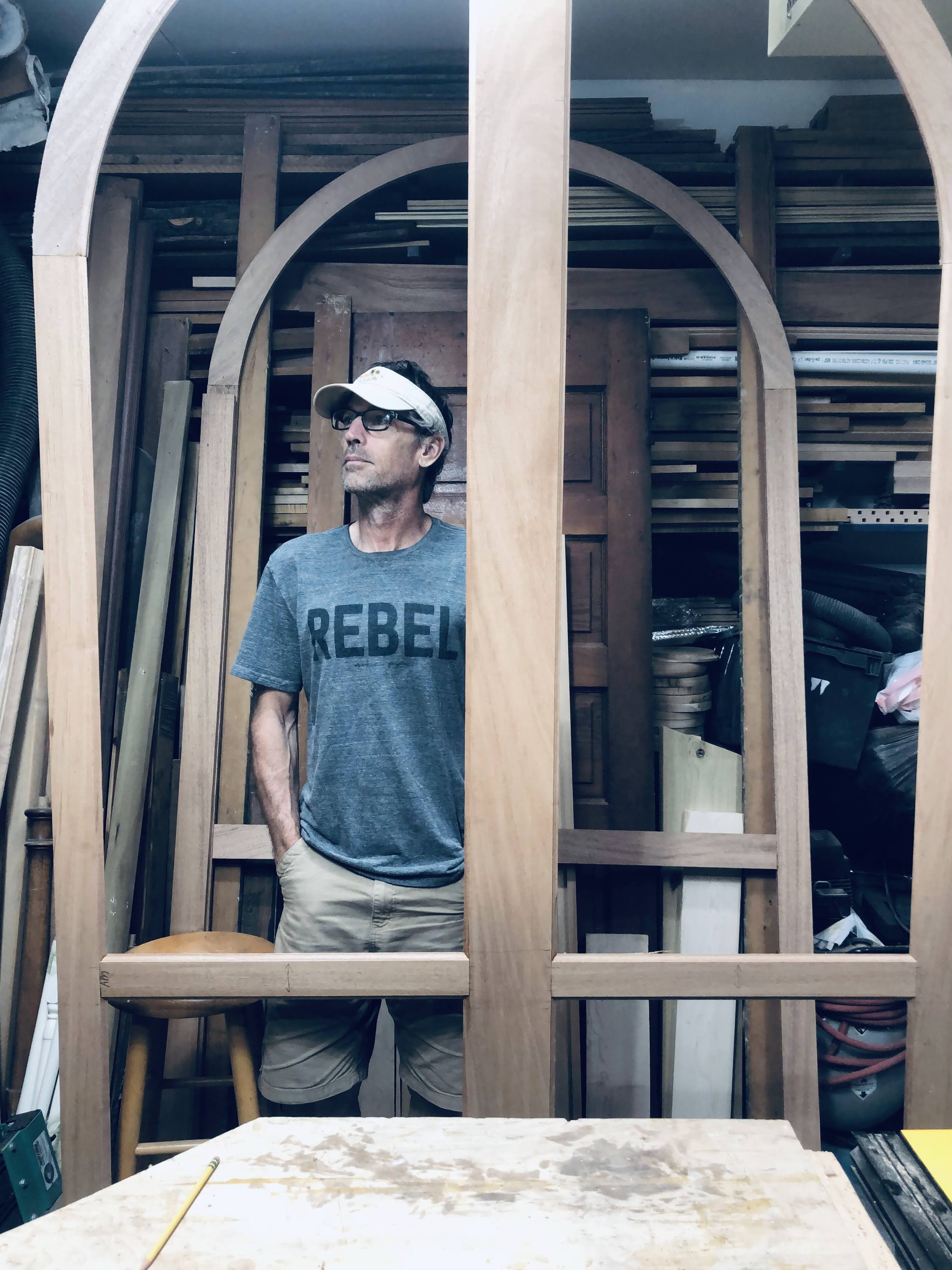 Rebel in the arches.
