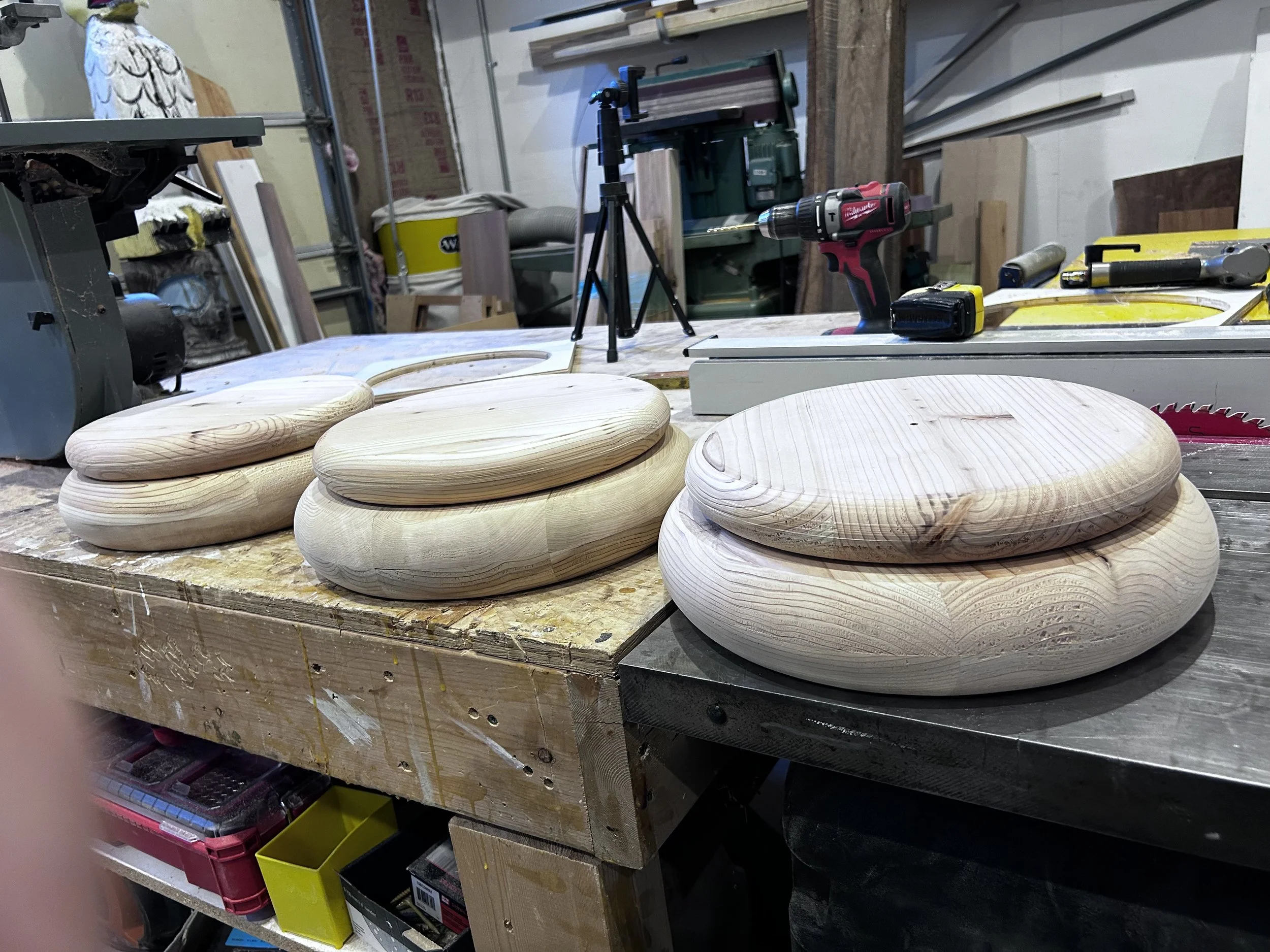 New bases ready for primer and paint before installation