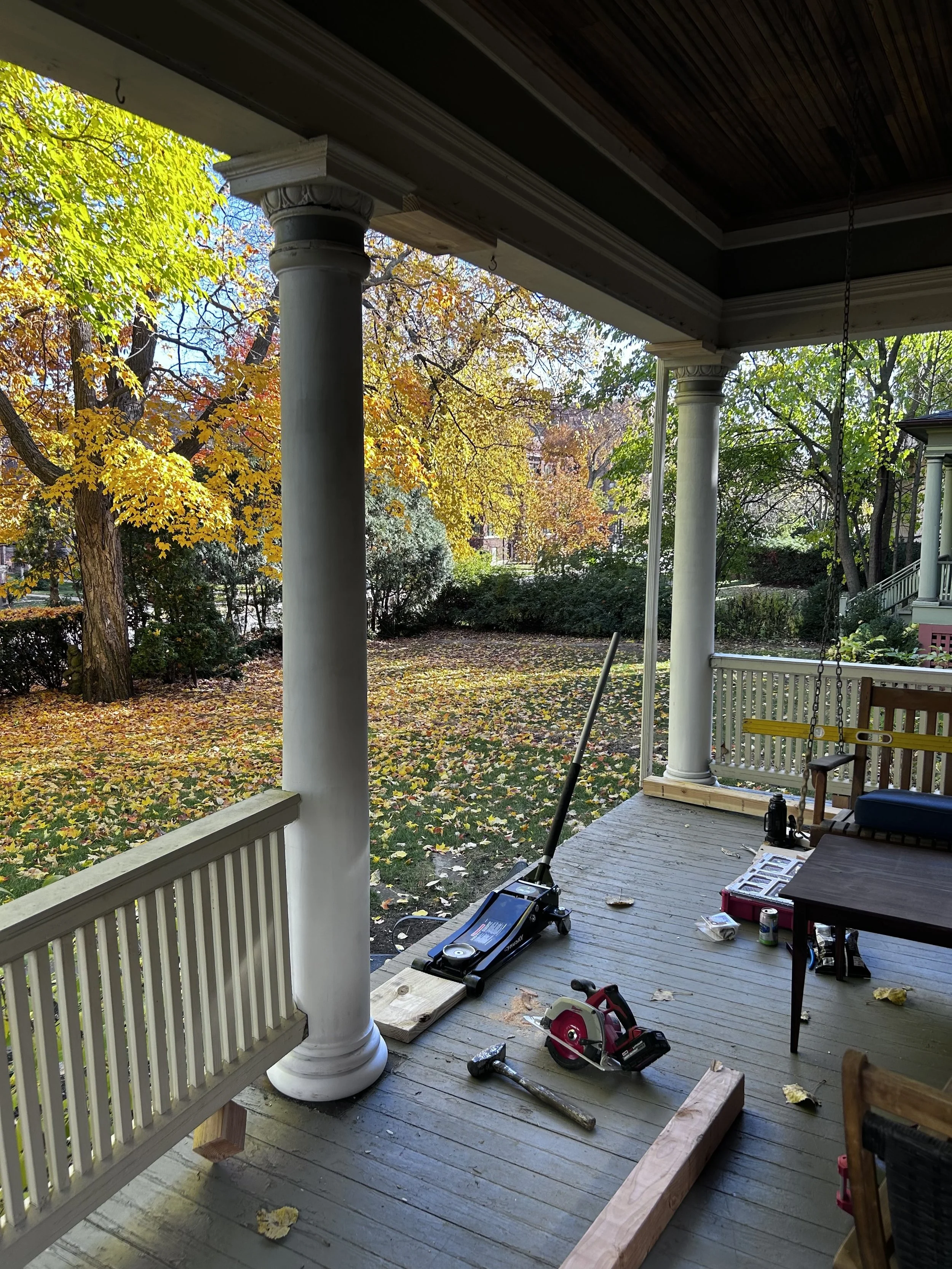 Repaired columns in place