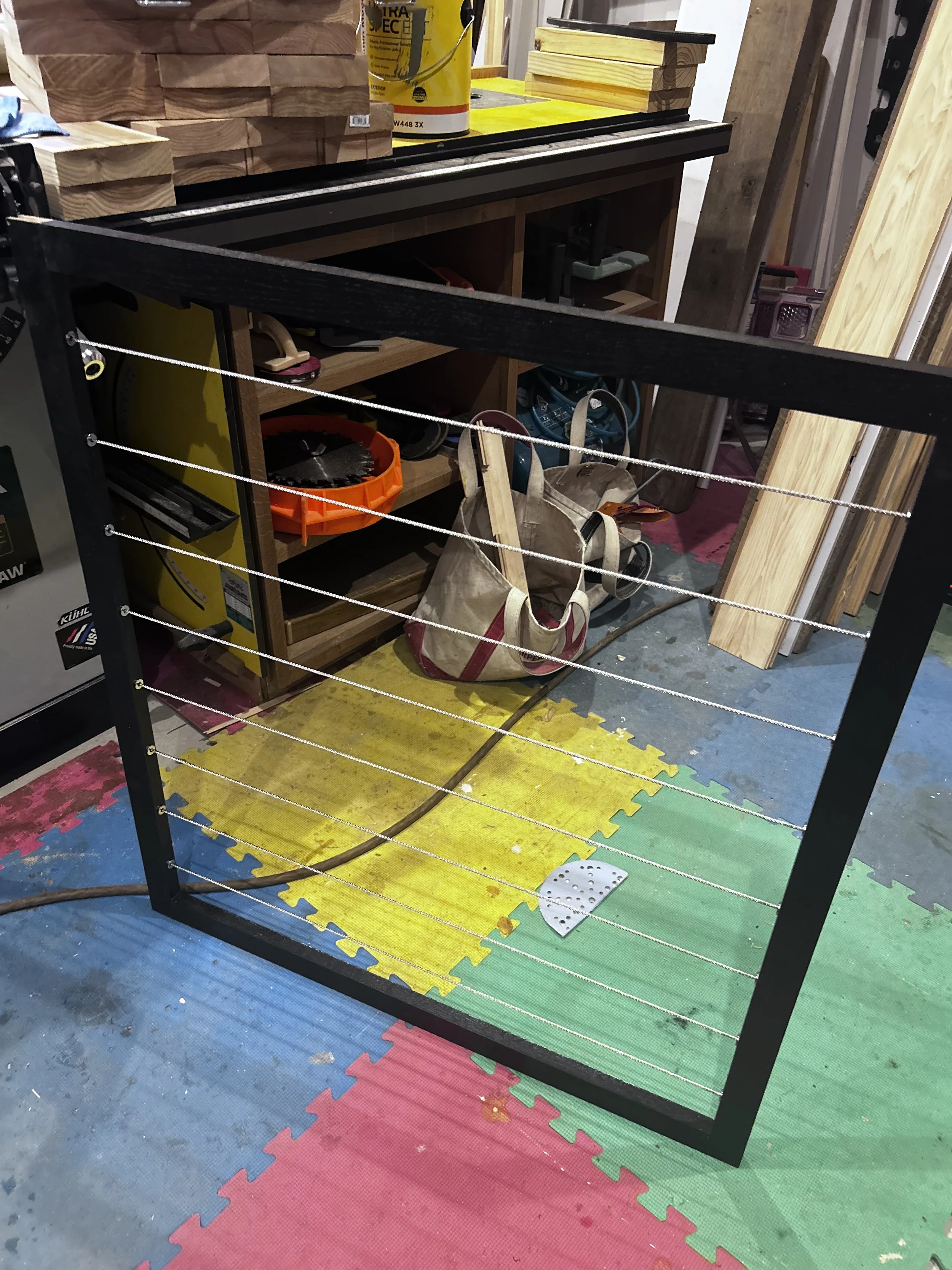 Wire-rail security panels