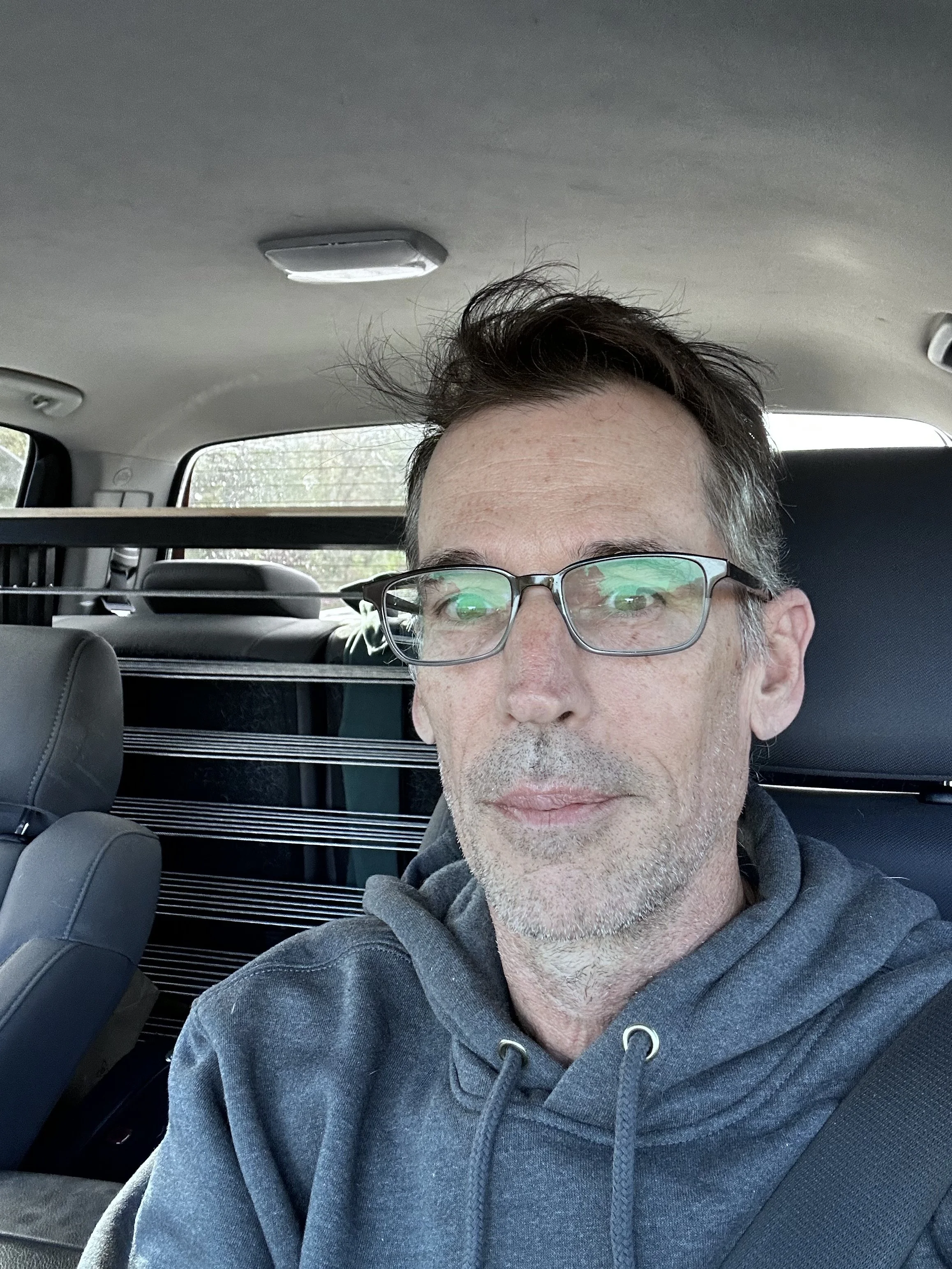 Heading up to the job site, transporting security panels