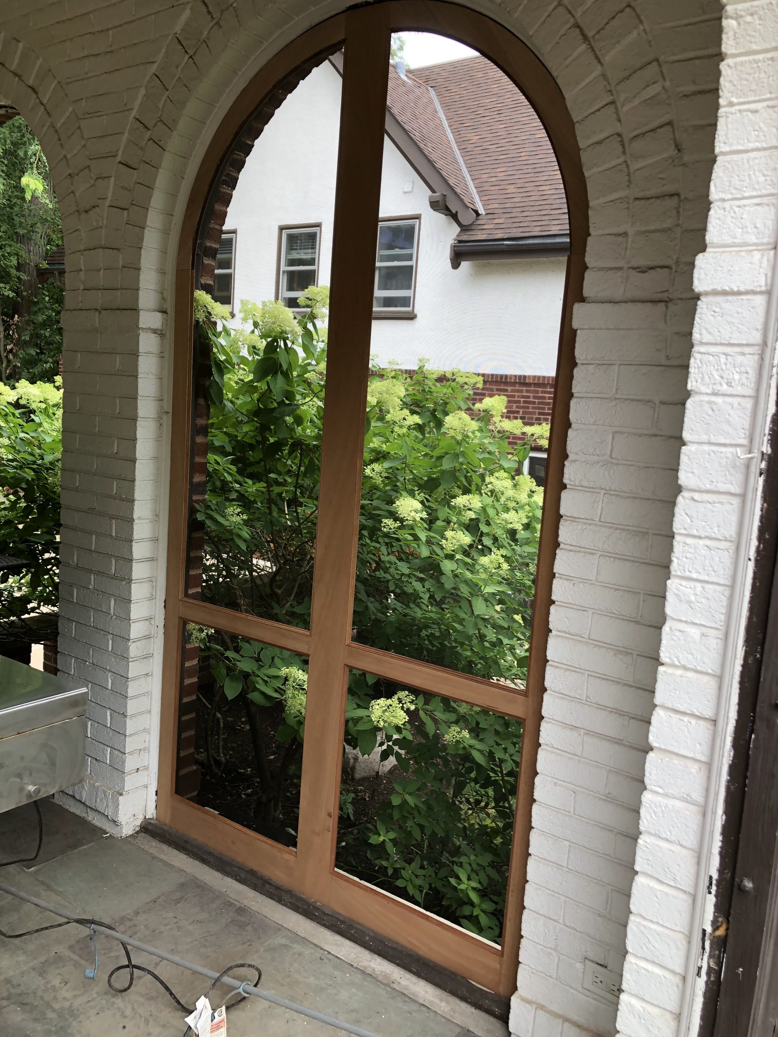 Delivering window units: installed in place.