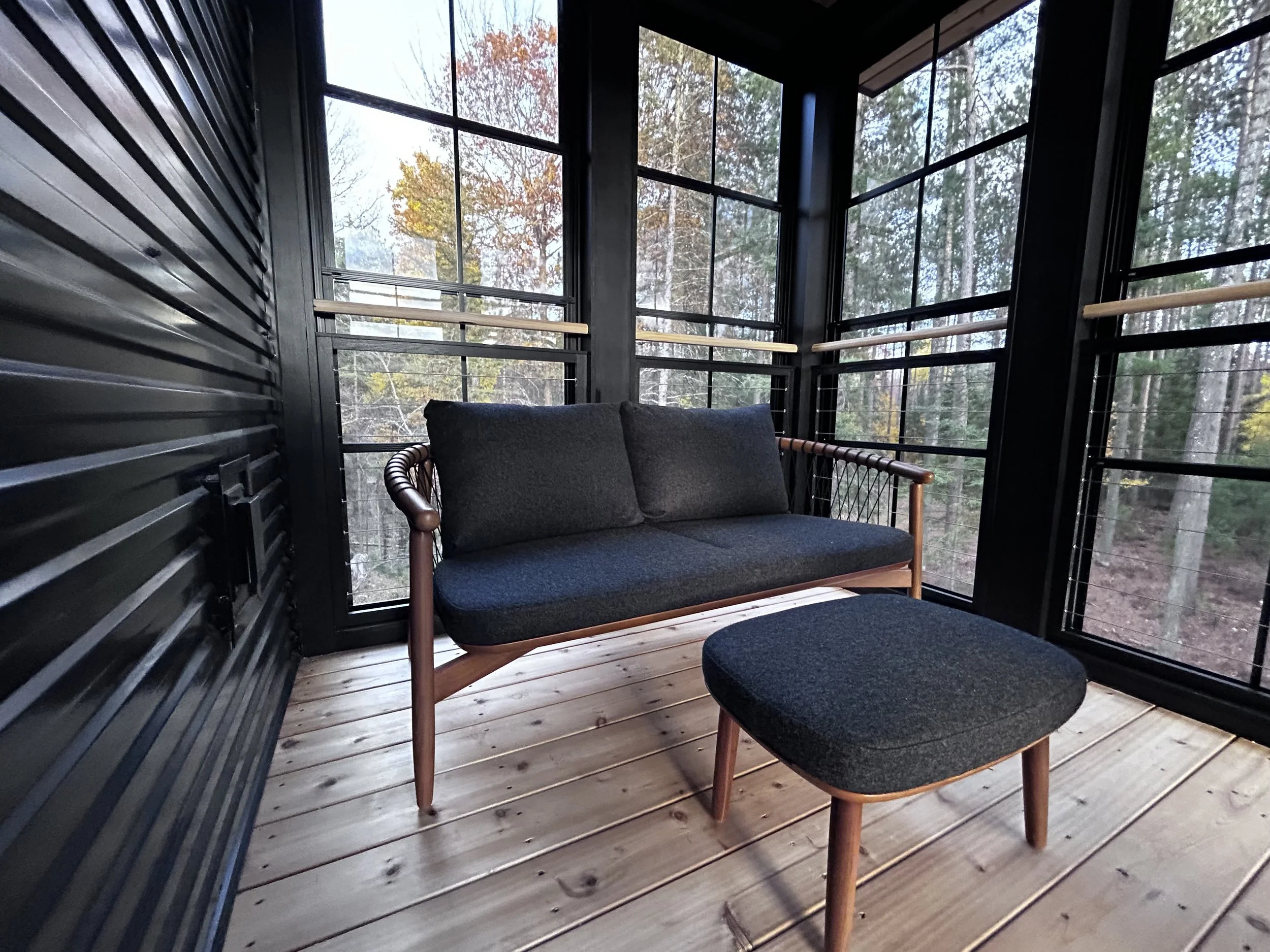 Assembled and installed furniture