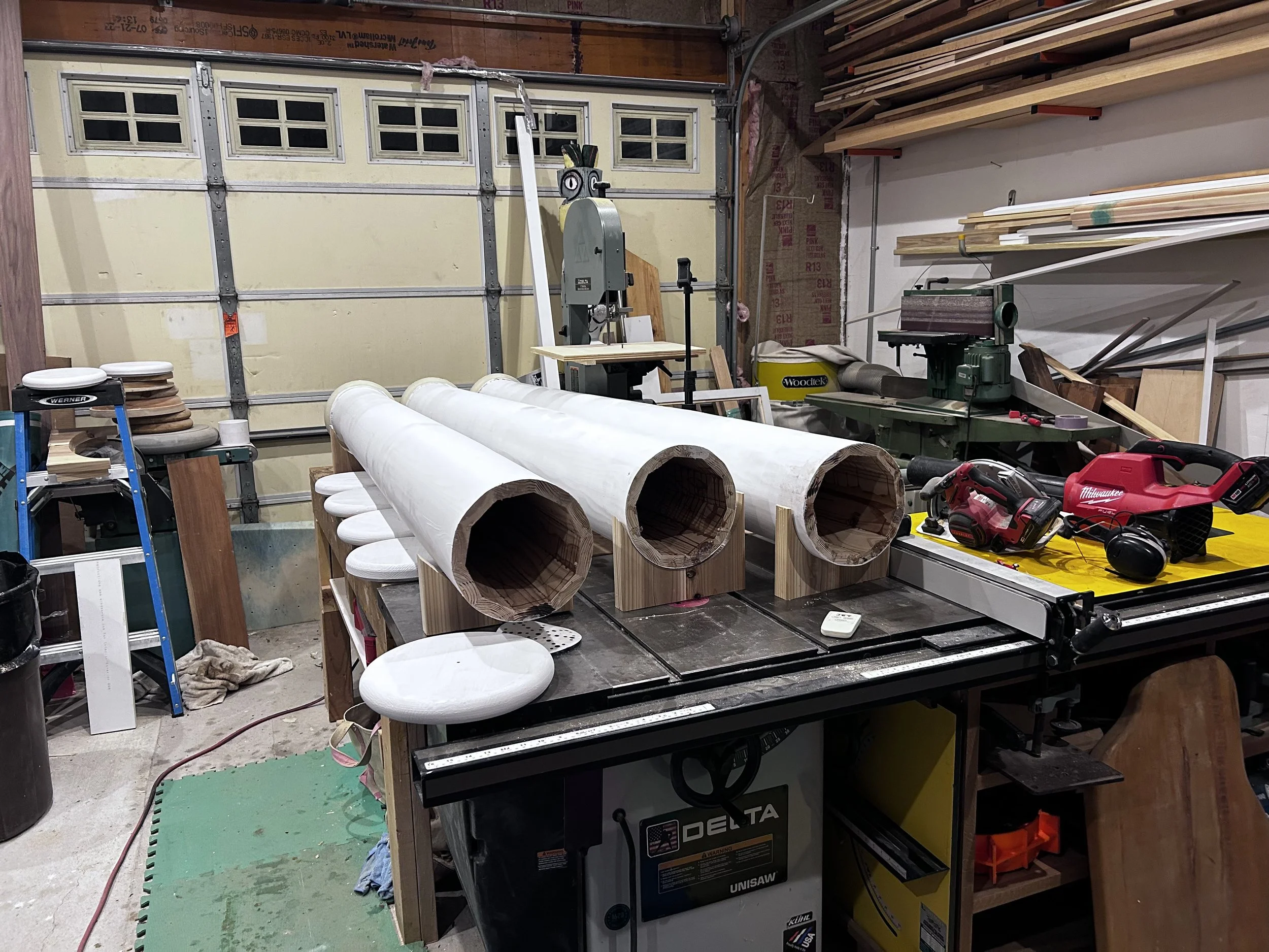 Fabricating new column sections