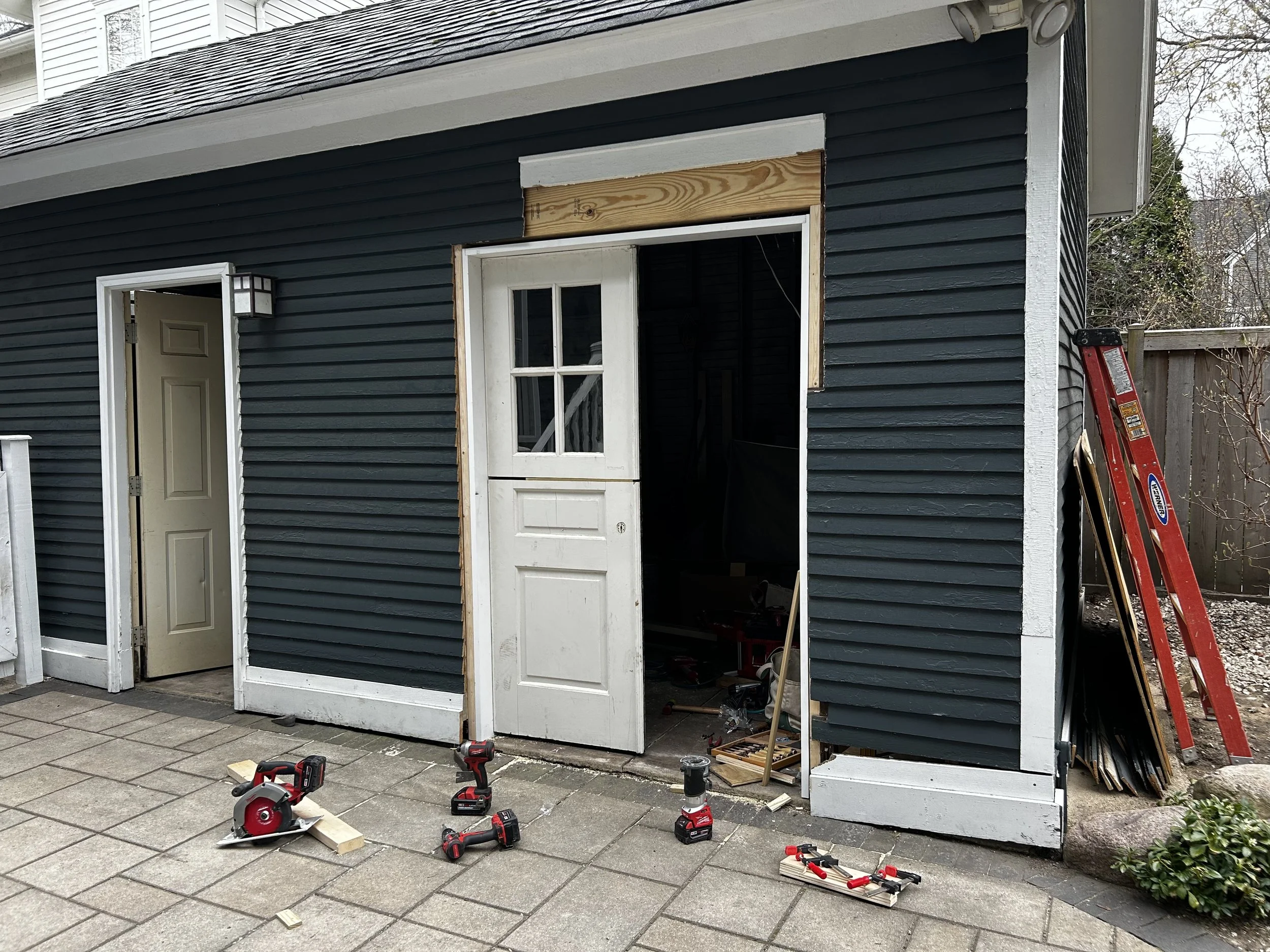 Installing the double doors