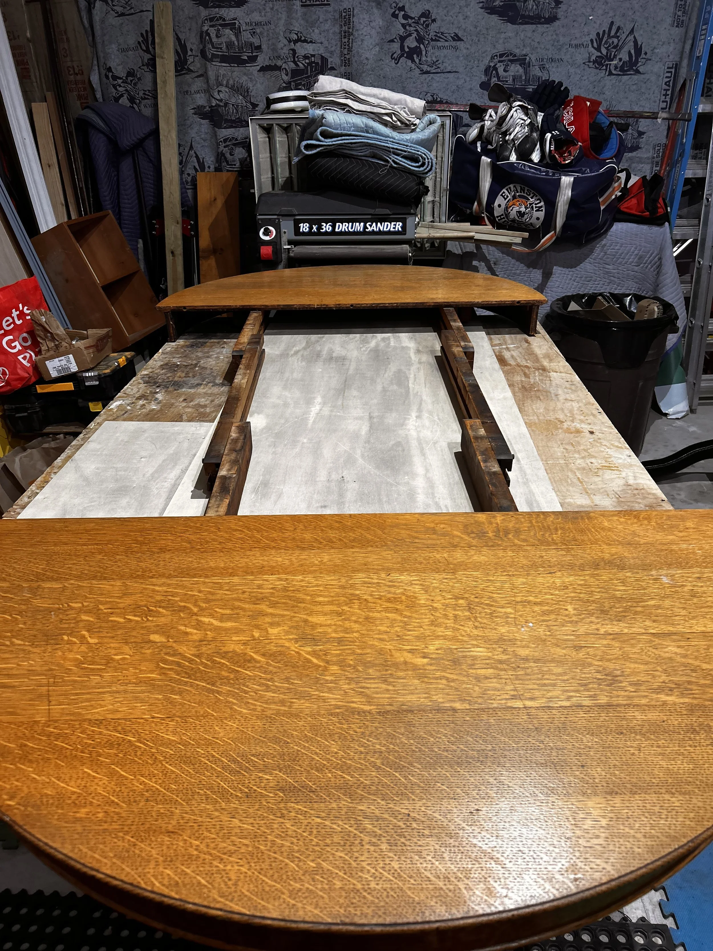 This table is the center of many large family gatherings and celebrations