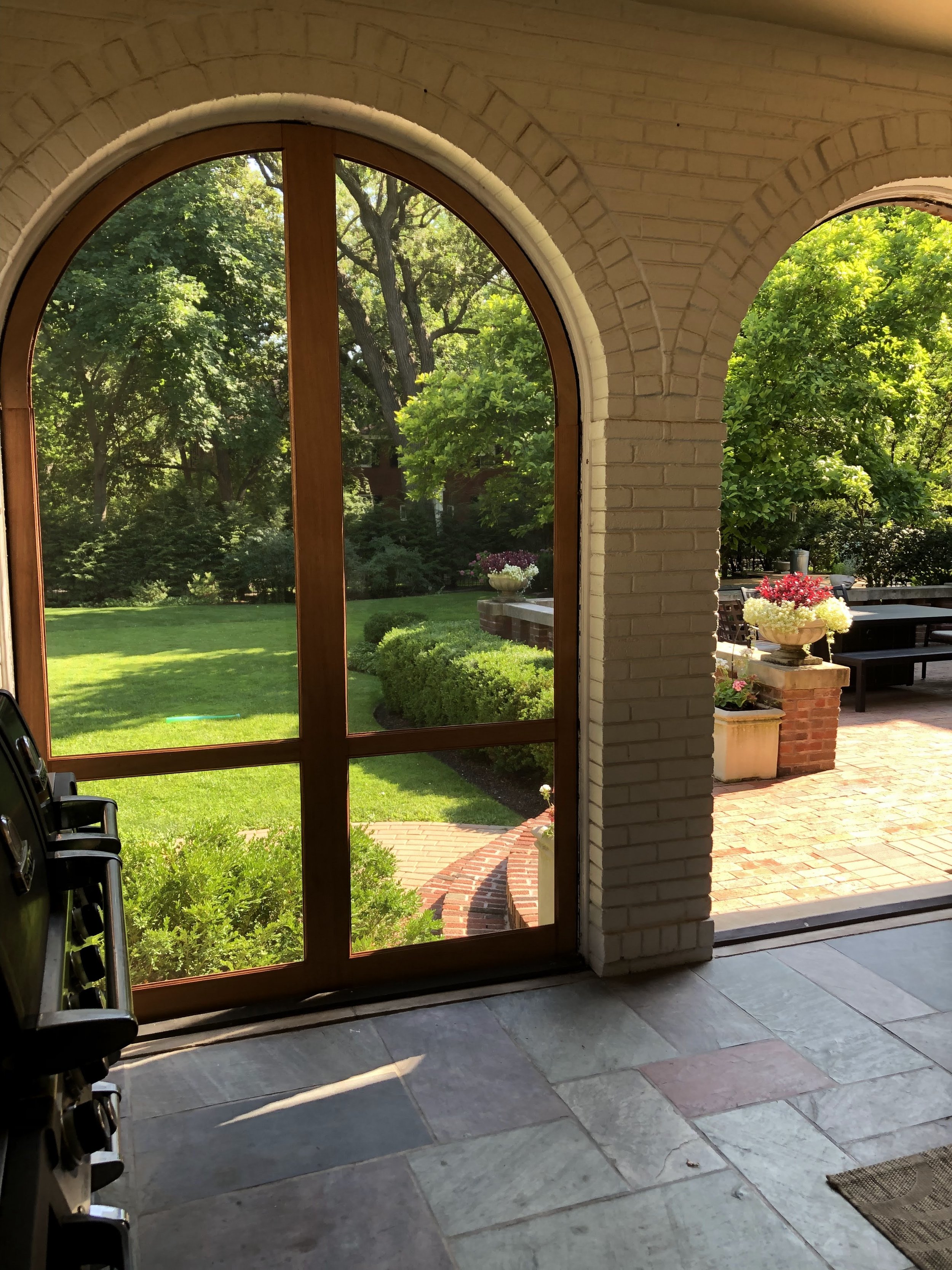 Delivering window units: installed in place.
