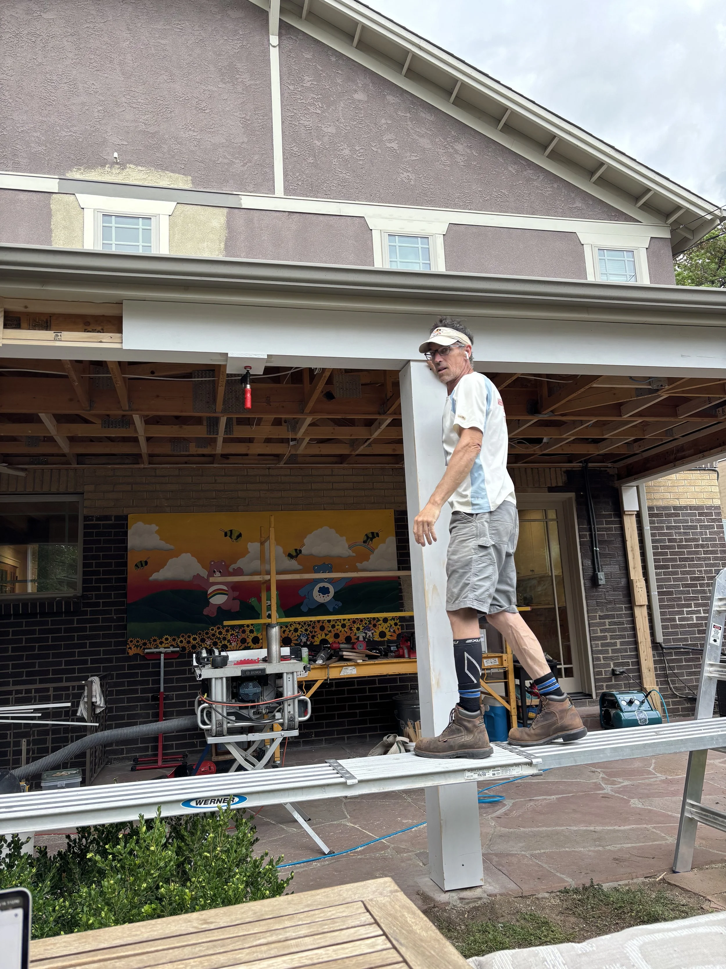 New back column wraps and fascia