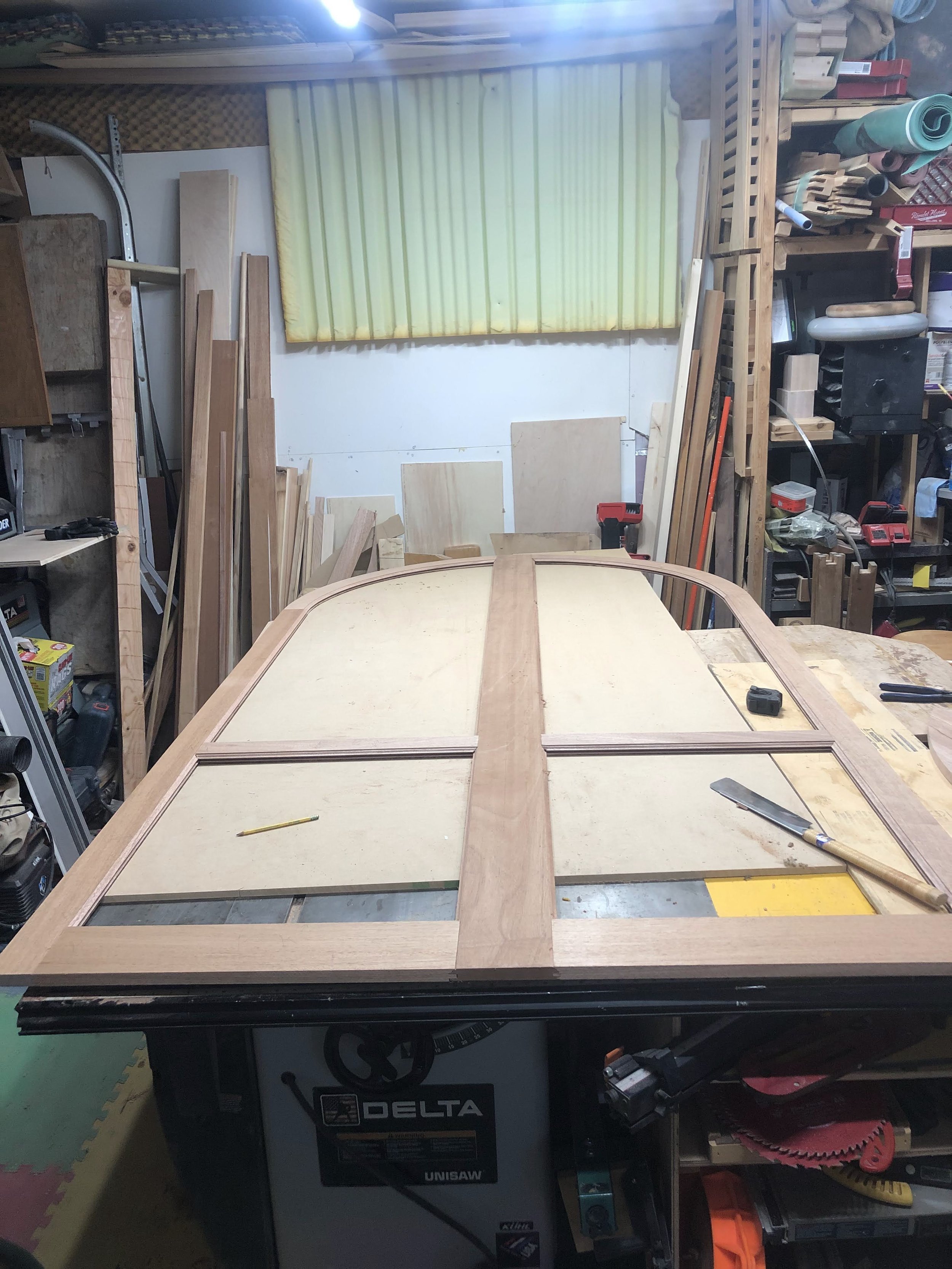 Screen unit nearly complete.