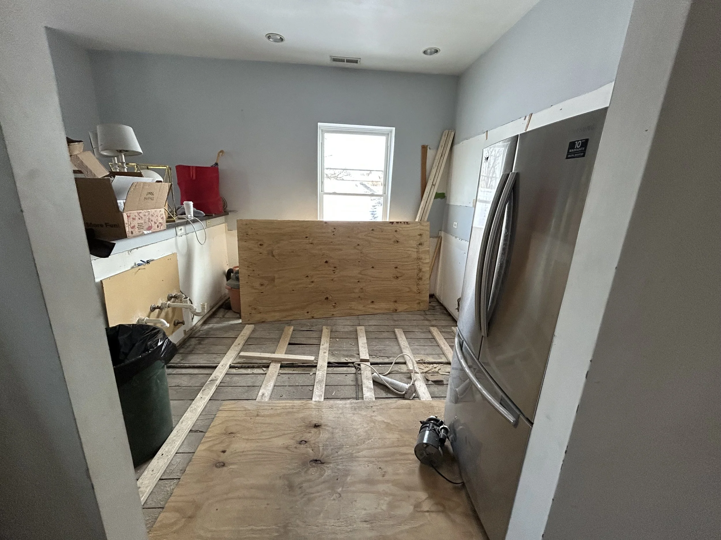New kitchen subfloor