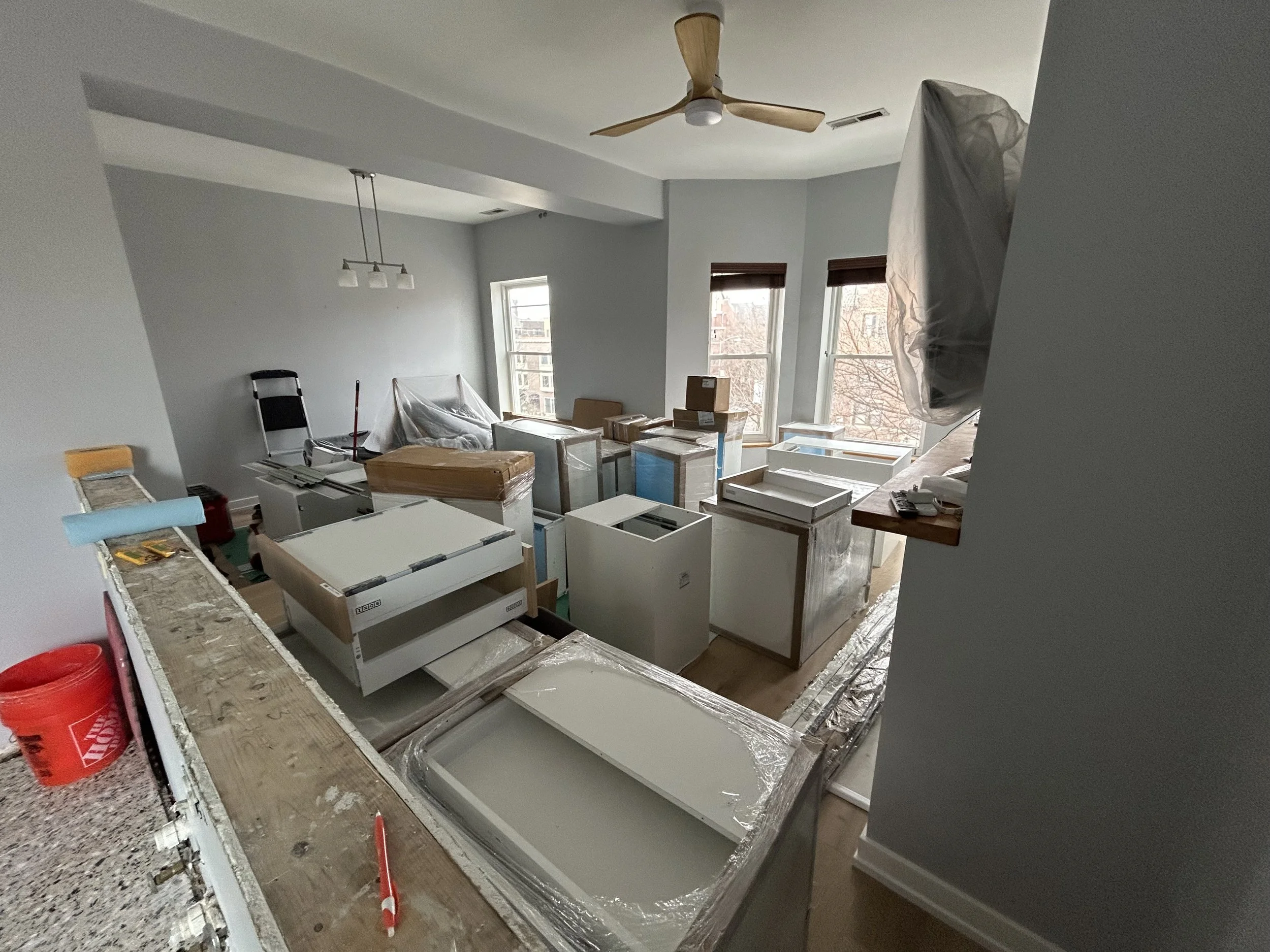 Kitchen cabinets arrived