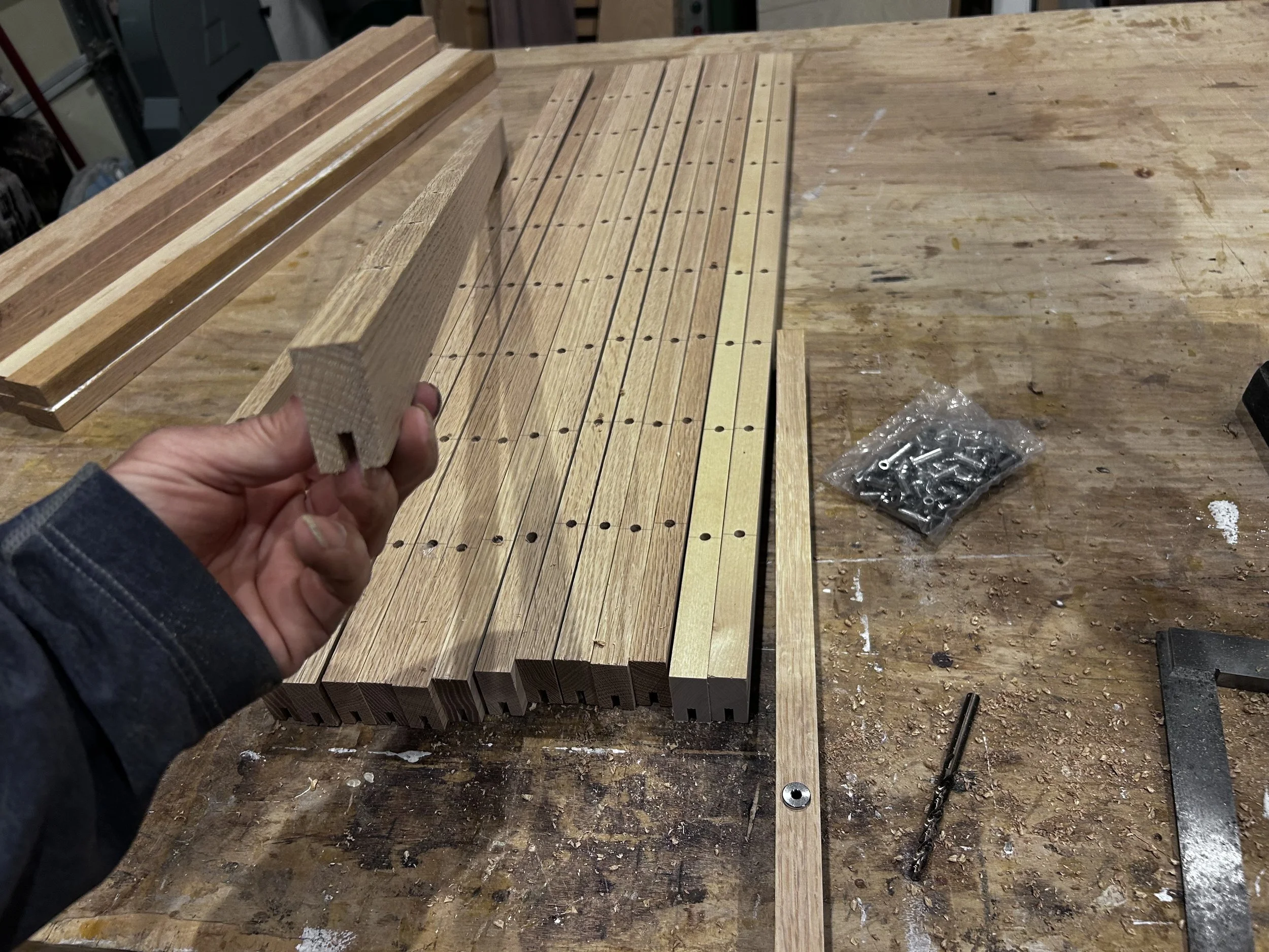 Making the wire-rail security frames