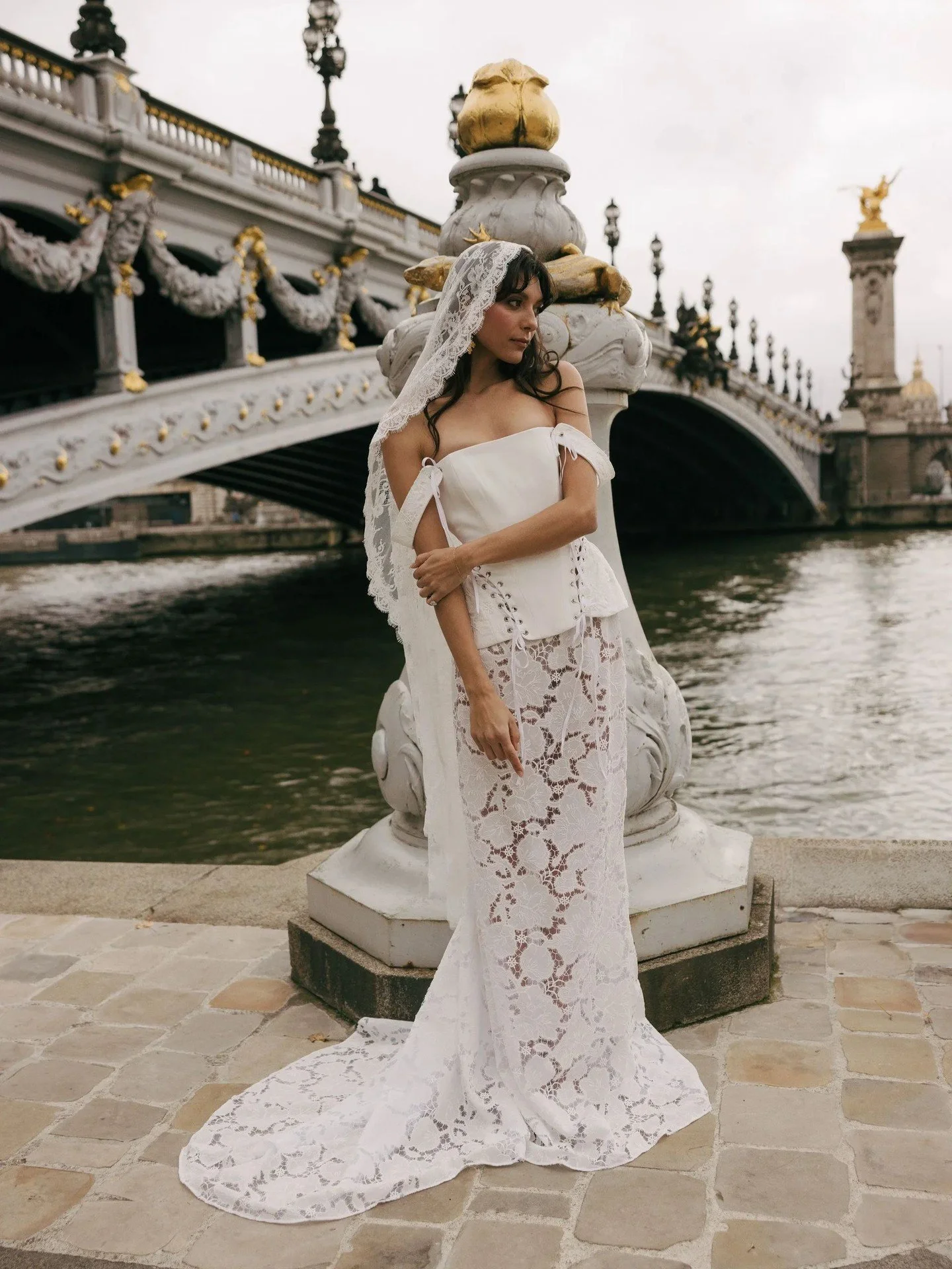 New arrivals from @andforlove - the 18th century inspired Dauphine corset is here, which we are styling with the plain crepe Hamlet skirt. Available for fittings now.
#TheFallBride