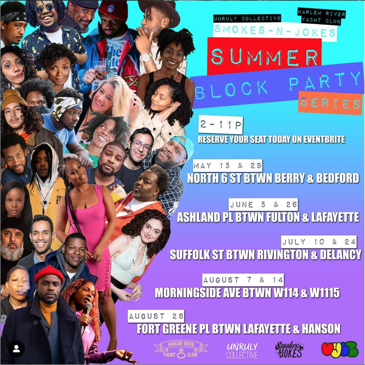Smokes & Jokes Block Party
