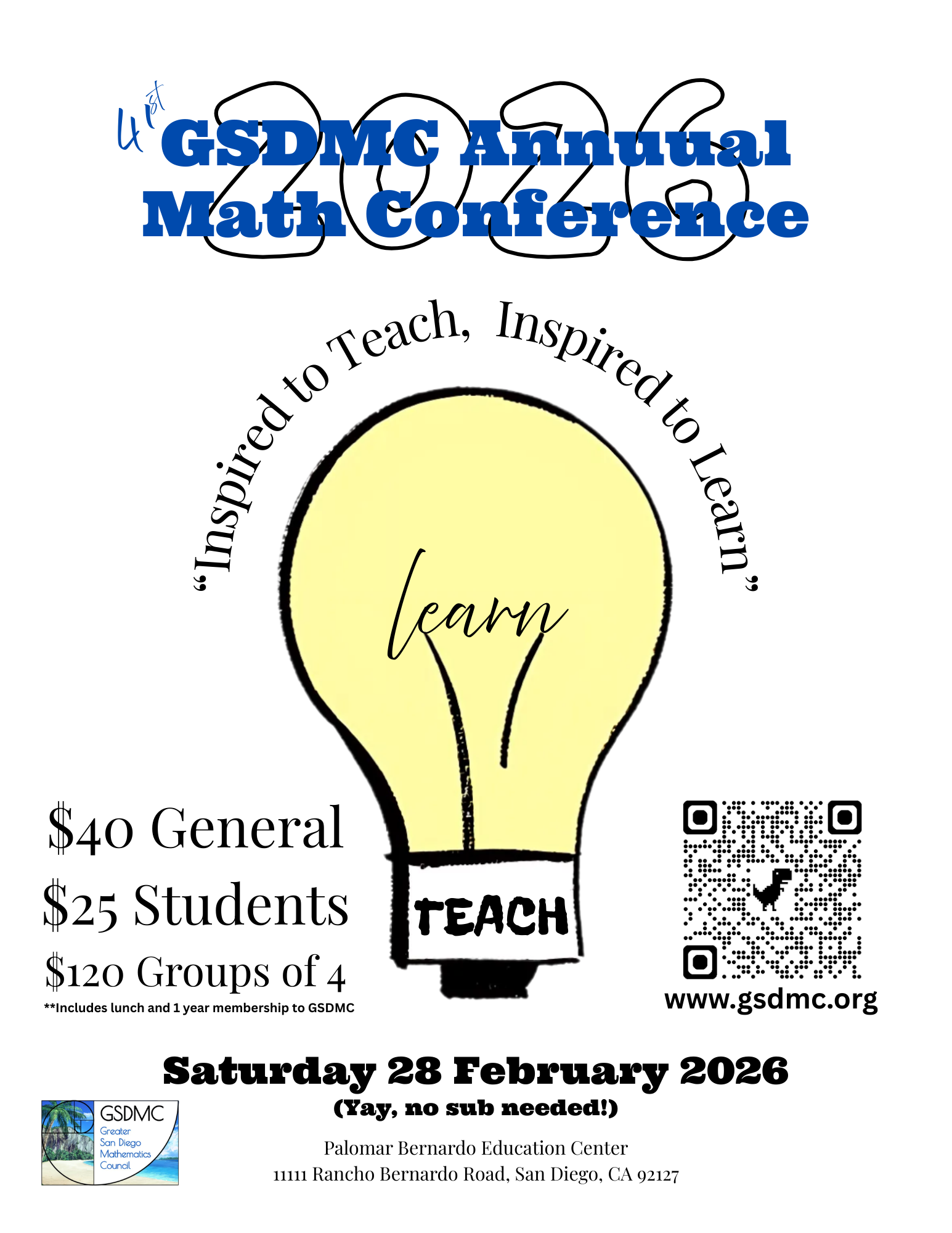 4DMA Presents at Greater San Diego Math Conference! 