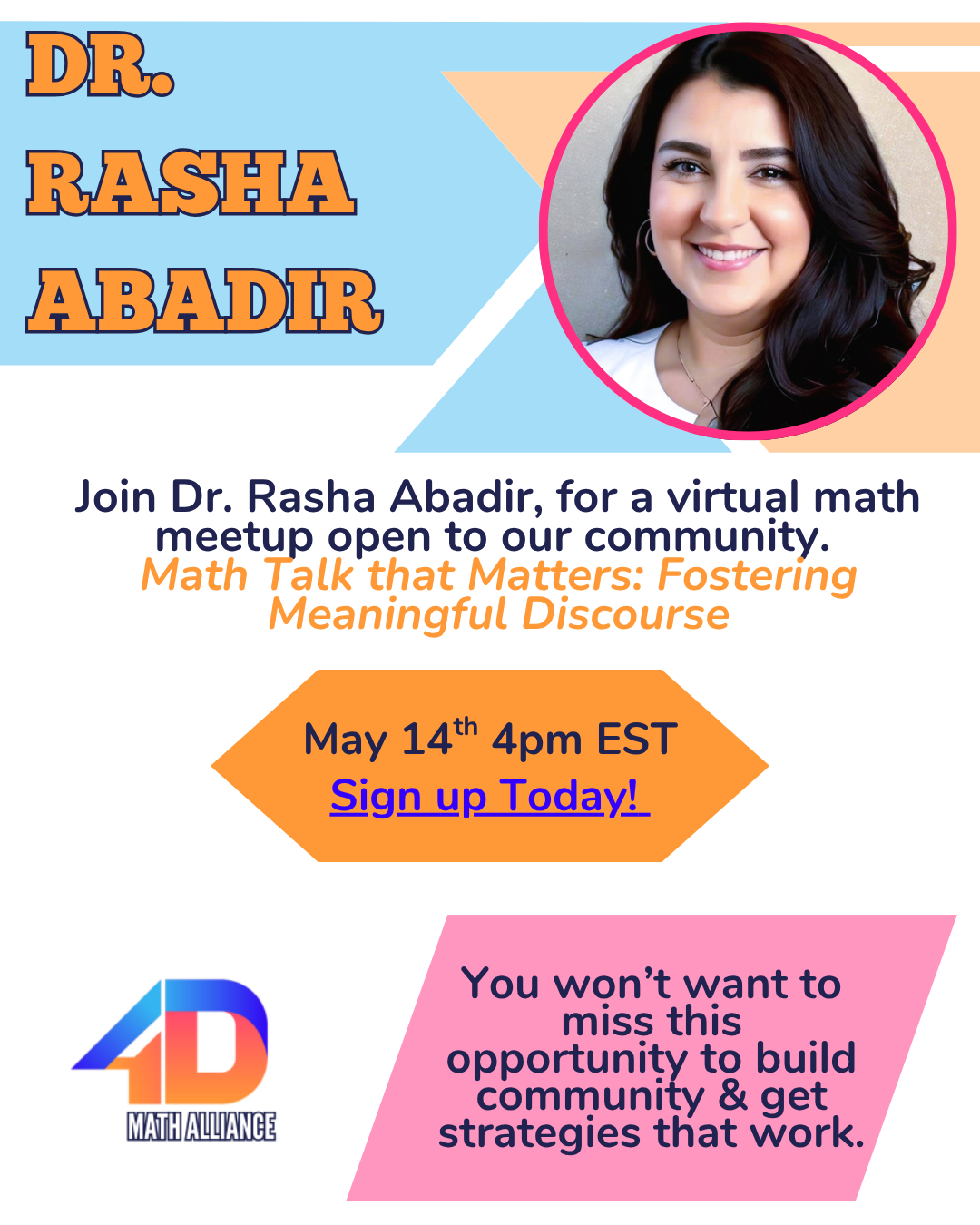 4DMA Virtual Math Meetup - Math Talk that Matters: 