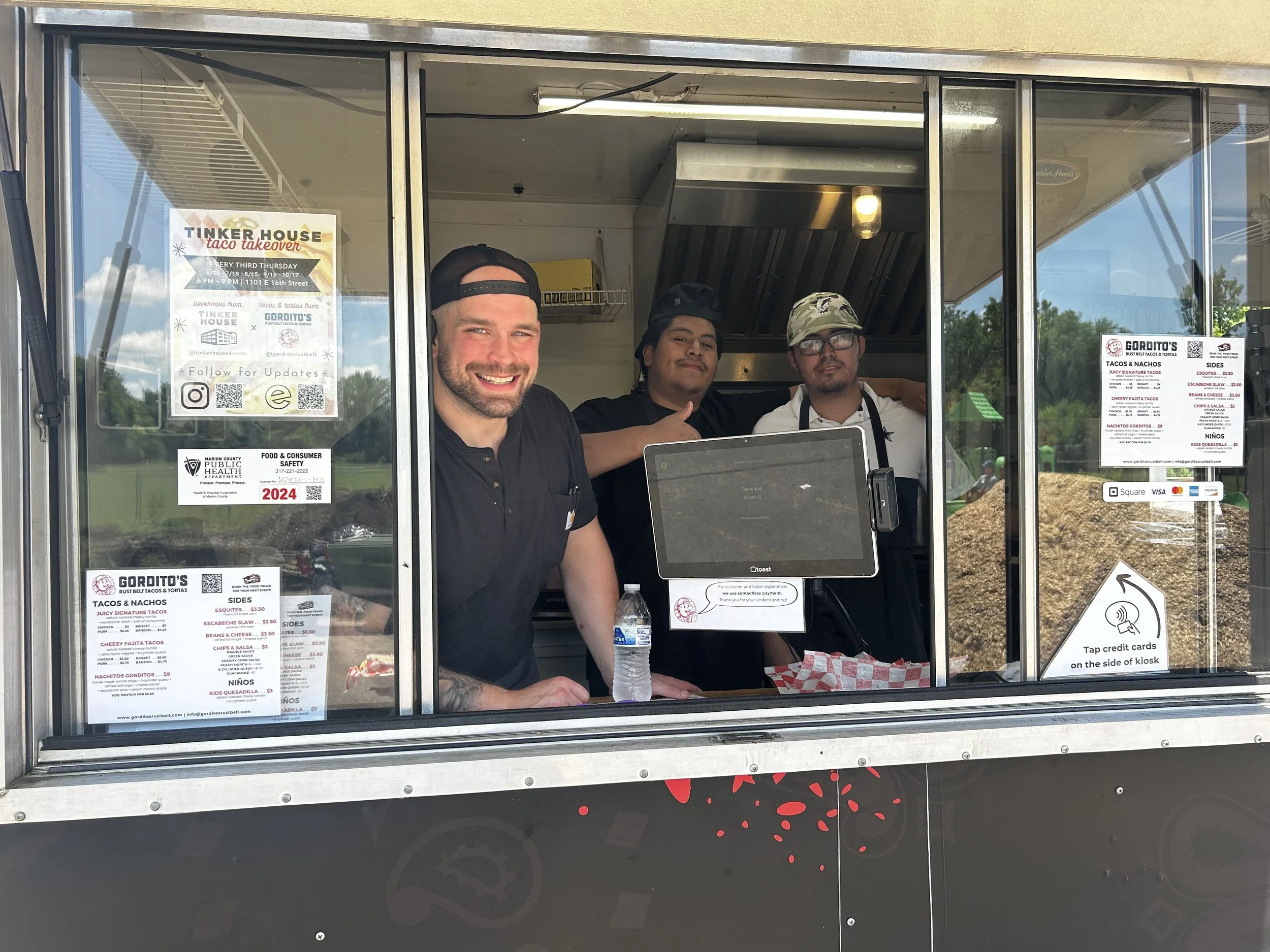 Chef Levi and the team on the Gordito's Food Truck
