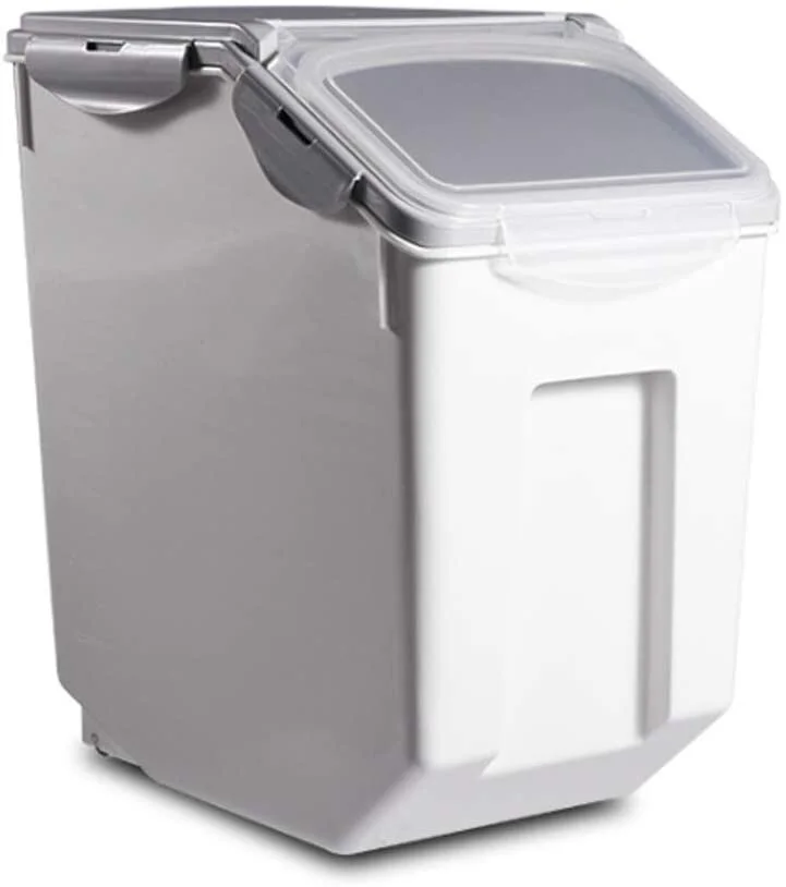 Storage Container With Wheels Seal Locking Lid