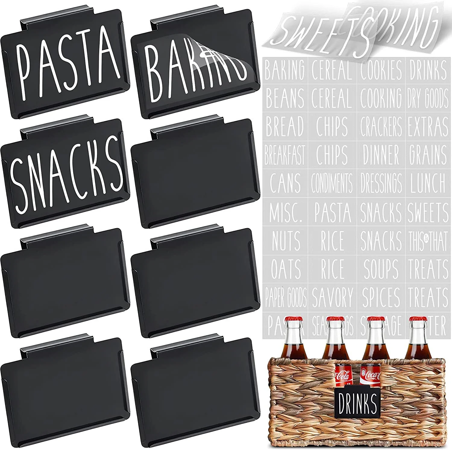 Removable Bin Clips Labels