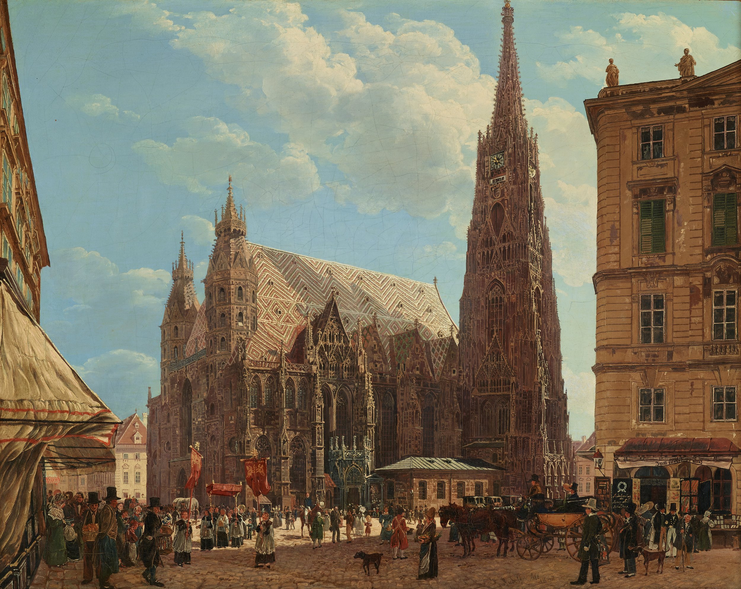 The Stephansdom in Vienna by Rudolf von Halt