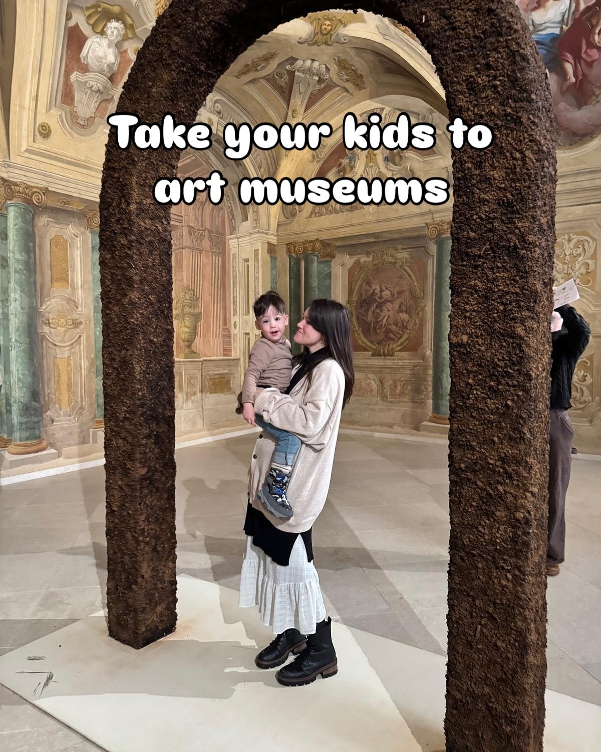 I was so worried about Karis screaming in the quiet art museum, Liam knocking over a priceless artifact, and everyone getting tired and ready for lunch before I got a chance to enjoy myself.

But nothing I was worried about happened! We made a core m